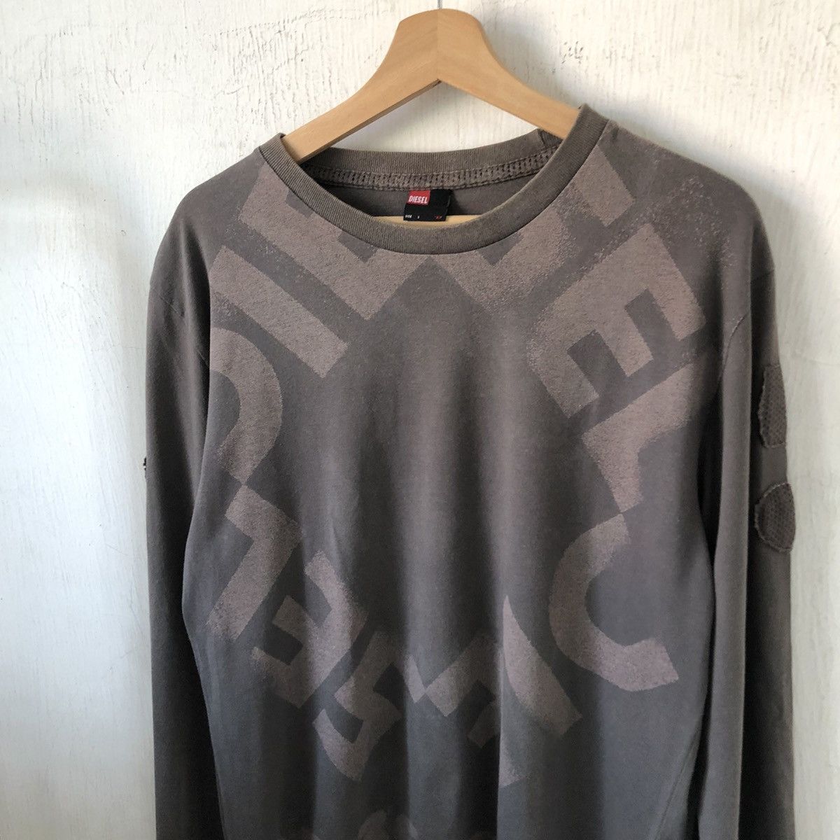 Diesel Vintage Diesel Y2K Long Sleeve Avant Garde Style Size US L / EU 52-54 / 3 - 2 Thumbnail