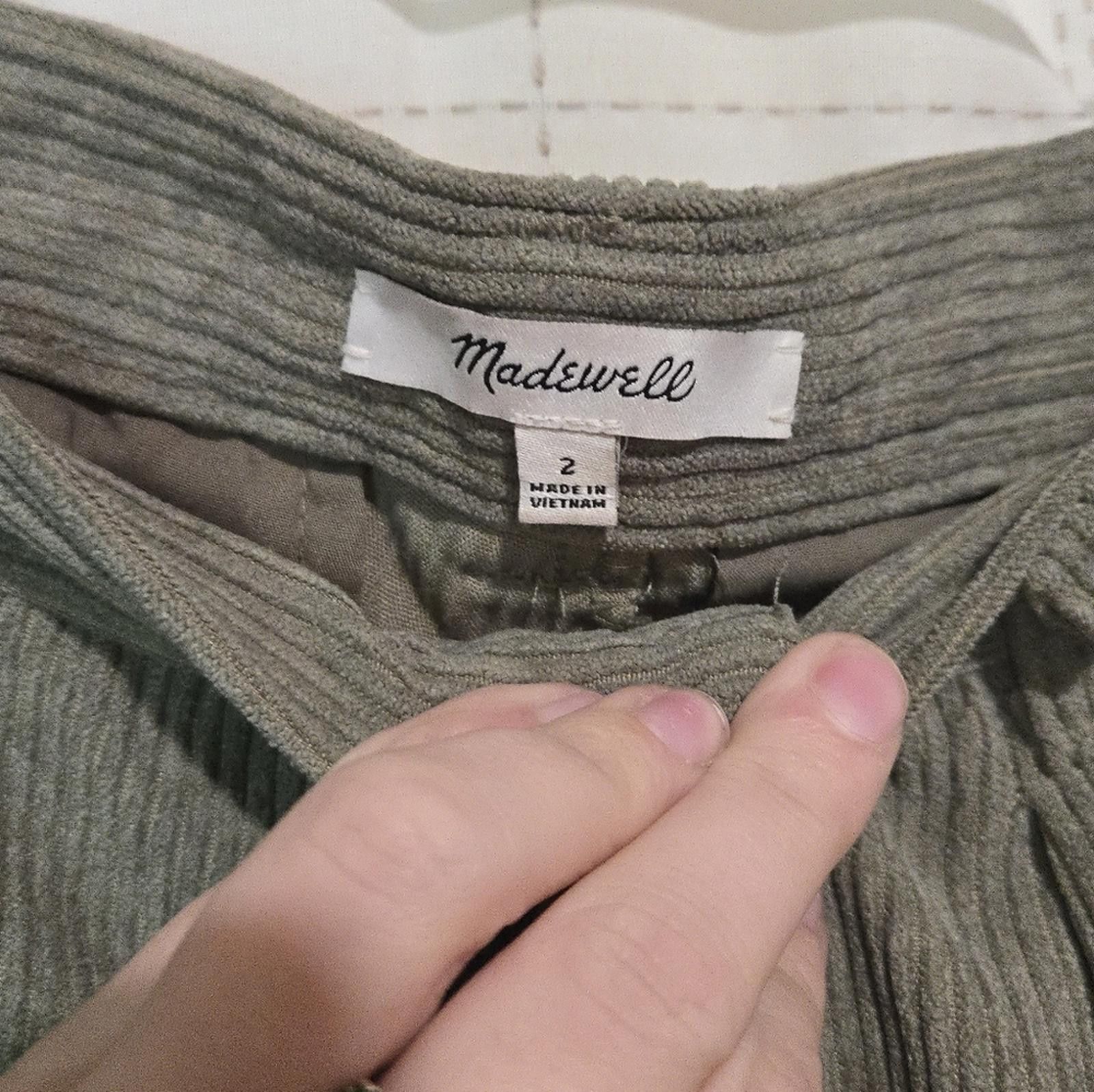 Madewell Madewell Corduroy High-Rise Tapered Pants Size 26" / US 2 / IT 38 - 4 Thumbnail