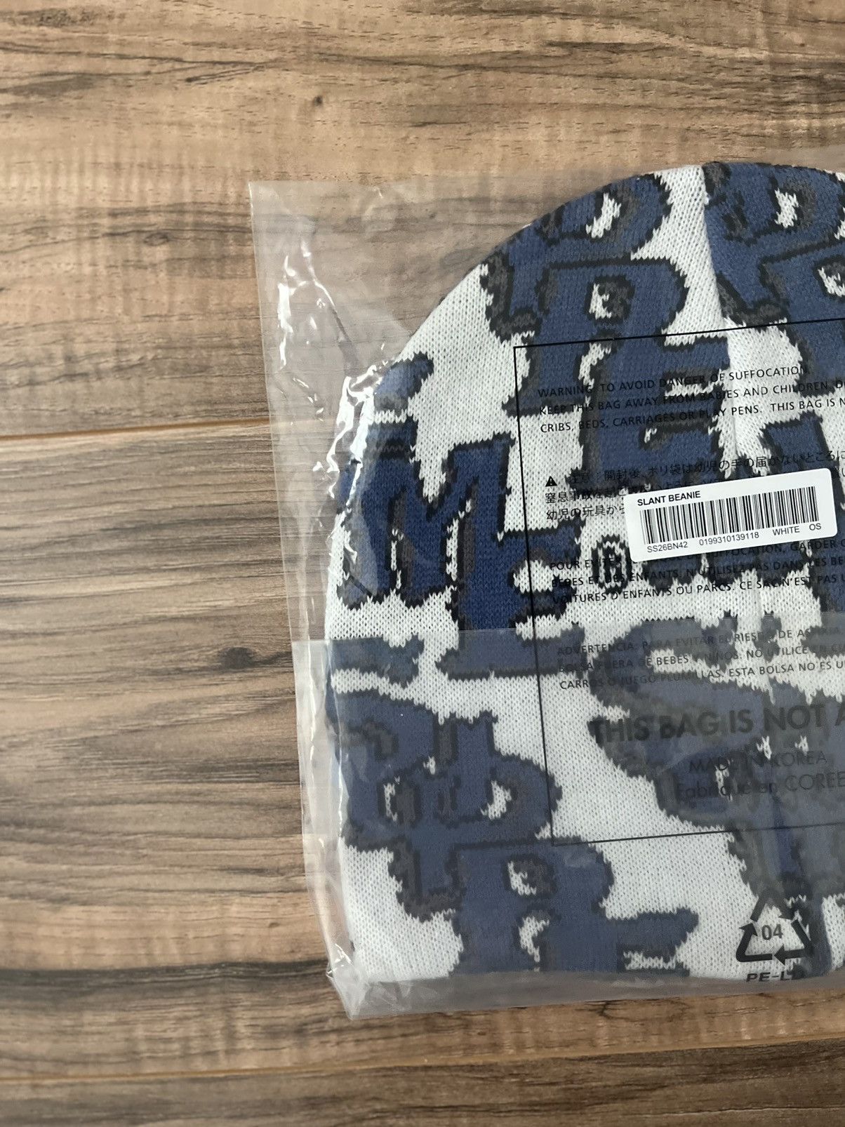 Supreme Supreme Slanted Gothic Outline Beanie Size ONE SIZE - 4 Thumbnail