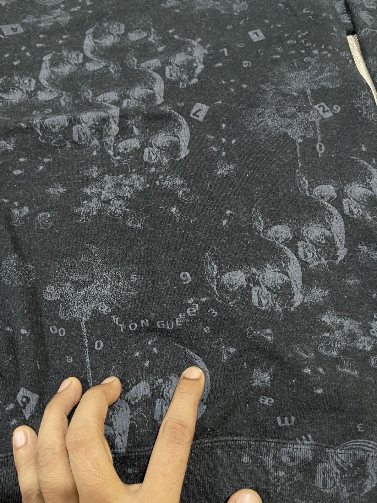 Hysteric Glamour 90s HYSTERIC GLAMOUR FULLPRINT SKULL RARE SWEATSHIRT Size ONE SIZE - 6 Thumbnail