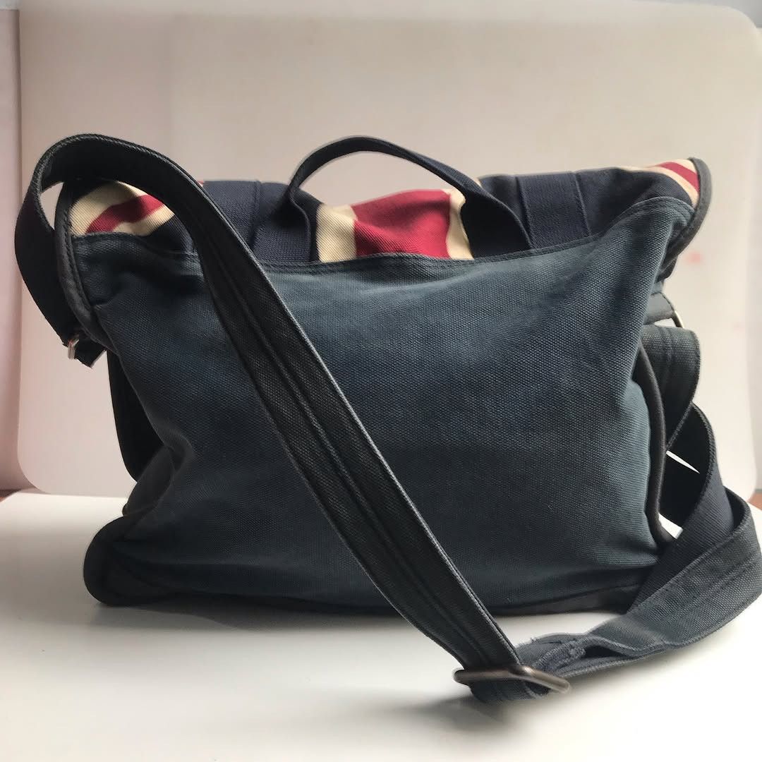 Ben Sherman Ben Sherman Union Jack Messenger Shoulder Canvas Bag navy Size ONE SIZE - 4 Thumbnail