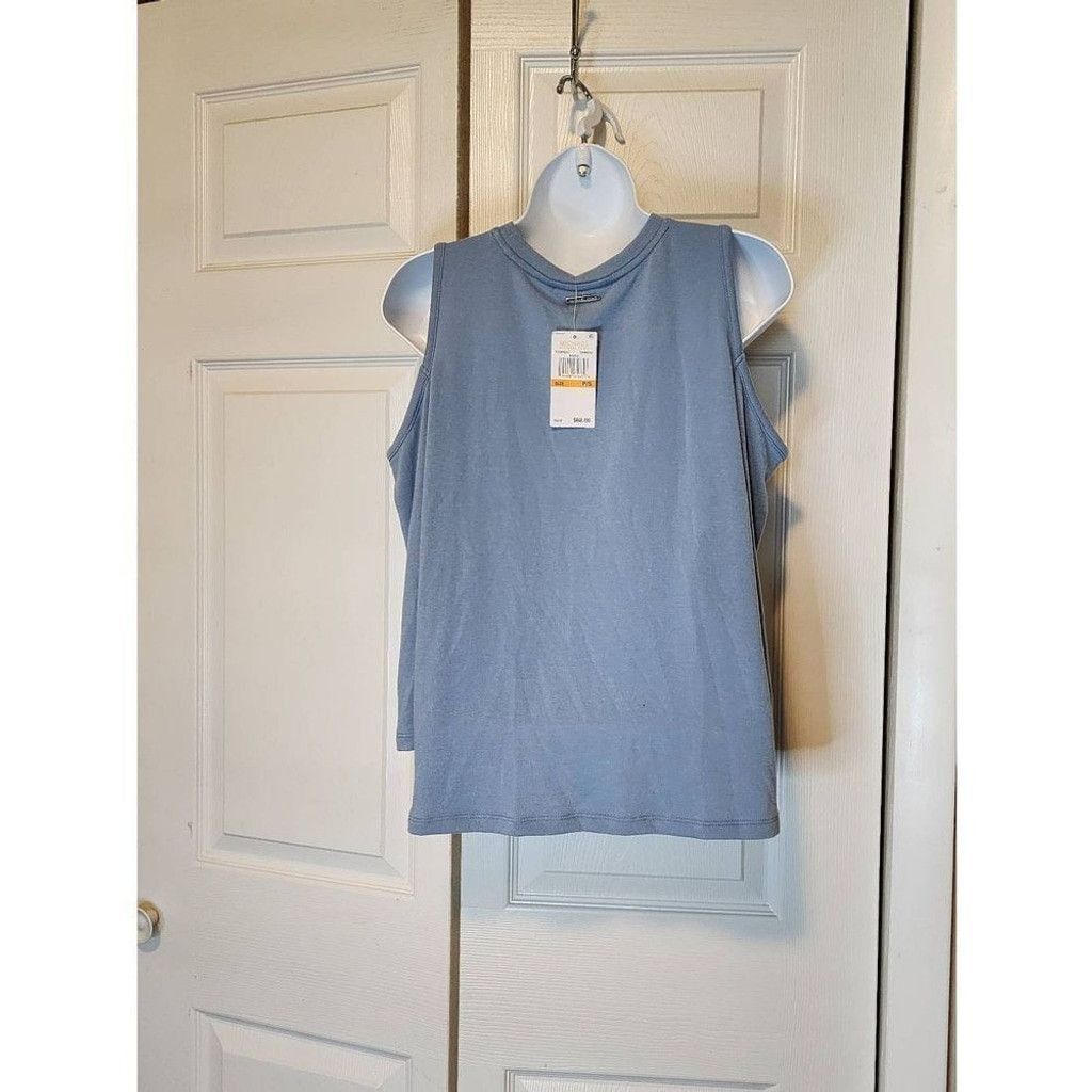 Michael Kors Michael Kors Blue Cold Shoulder Blouse Size S / US 4 / IT 40 - 3 Thumbnail