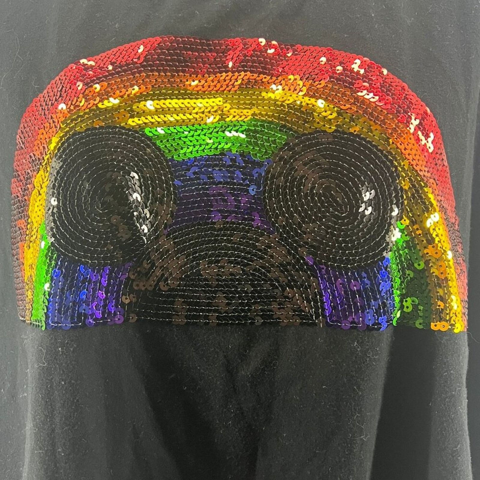 Disney Disney Parks Rainbow Collection Pride Black Shirt Tank 3X Size 3XL / US 20-22 - 2 Thumbnail
