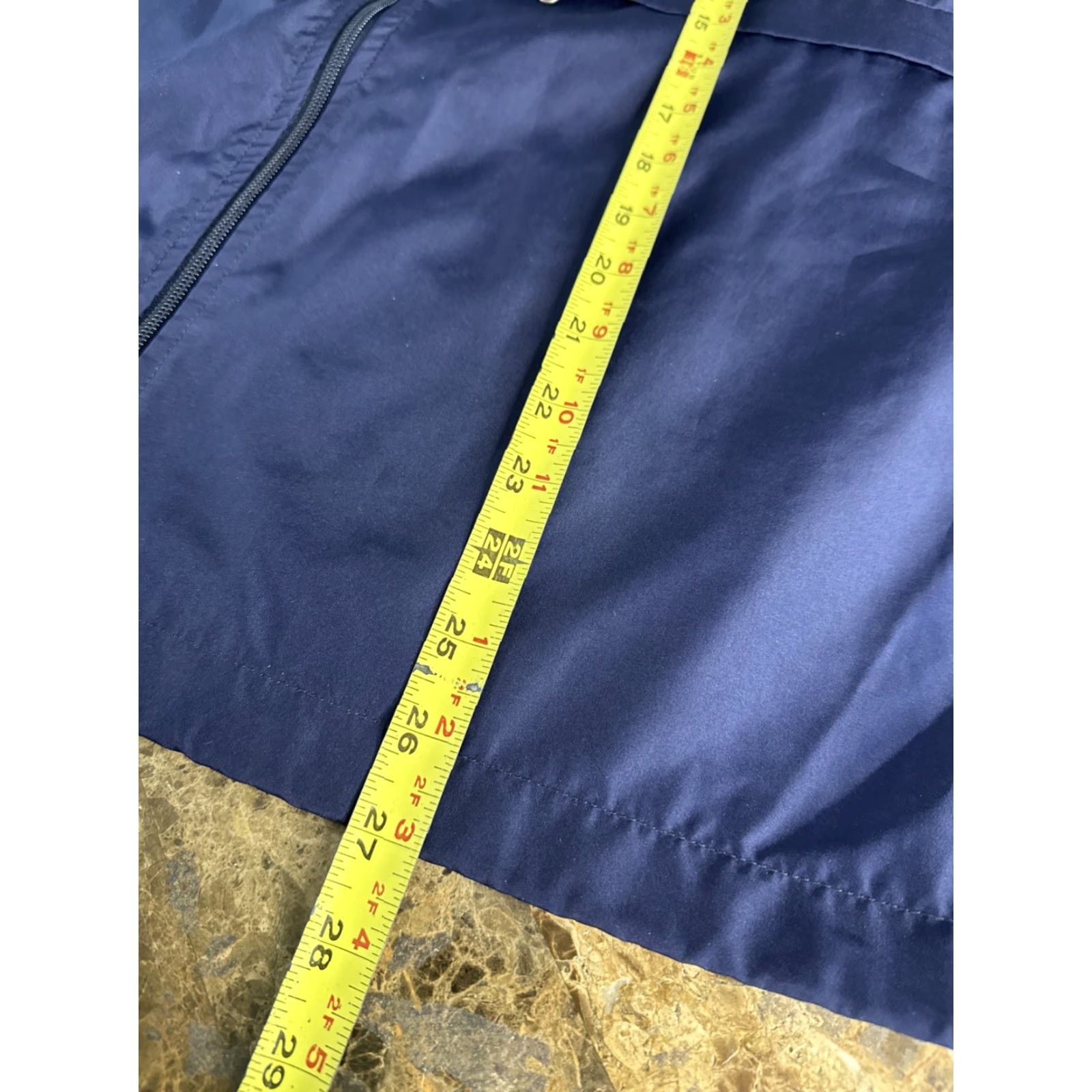 Eddie Bauer VINTAGE Eddie Bauer Windbreaker Jacket Mens L Navy Packable Hoodie Sleeve Nylon Jacket Size US L / EU 52-54 / 3 - 5 Thumbnail