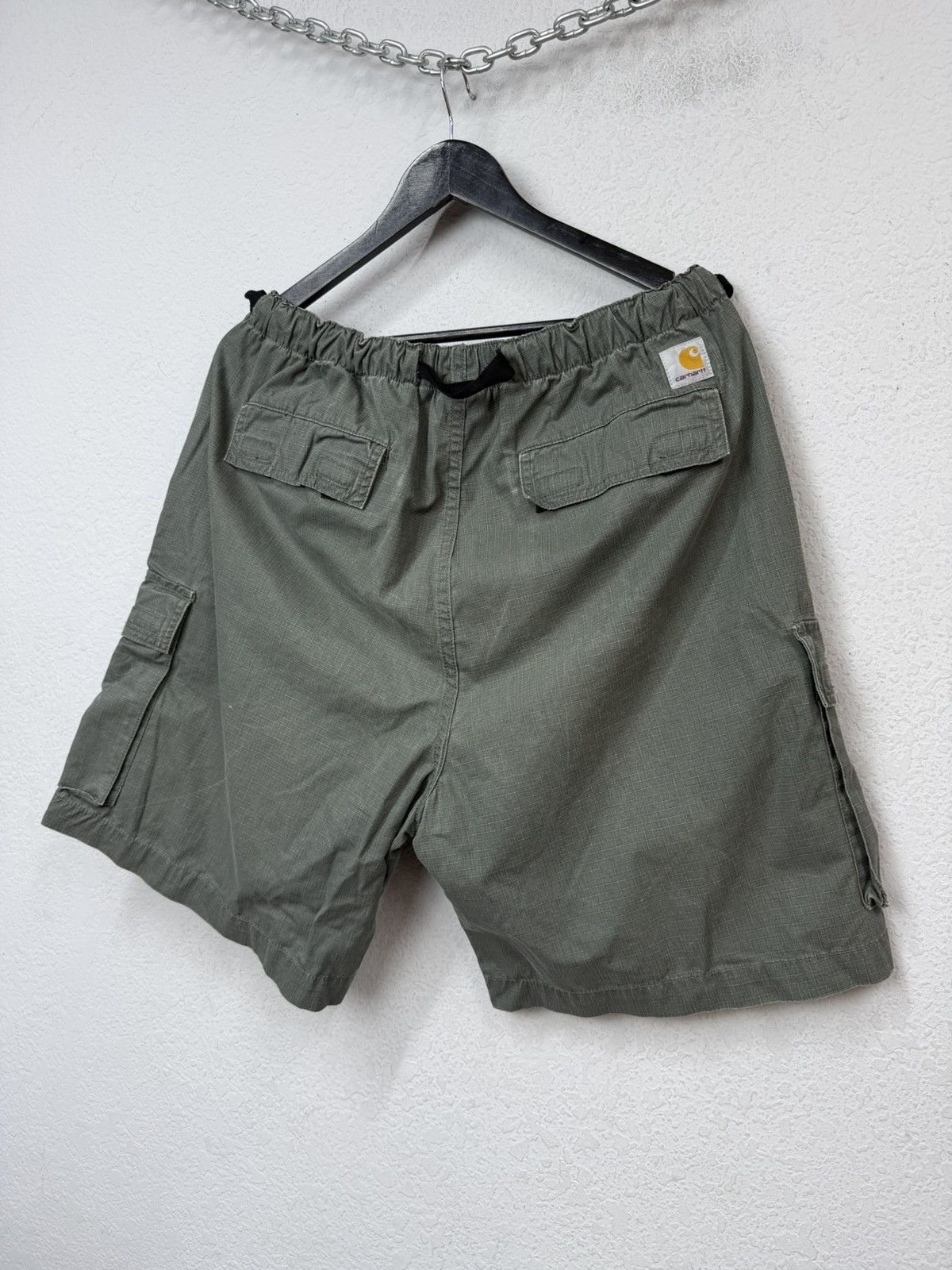 Carhartt Vintage Carhartt Cargo Shorts Khaki Work Y2K Archival Size US 33 - 6 Thumbnail