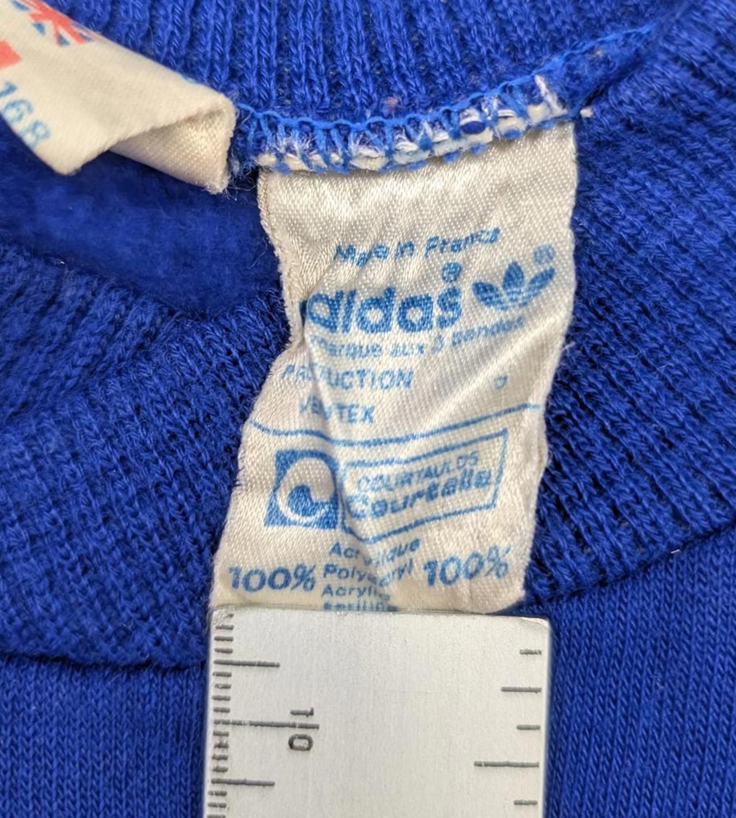 Adidas Vintage 80s France National Team FFF Adidas Sweater Size US S / EU 44-46 / 1 - 4 Thumbnail