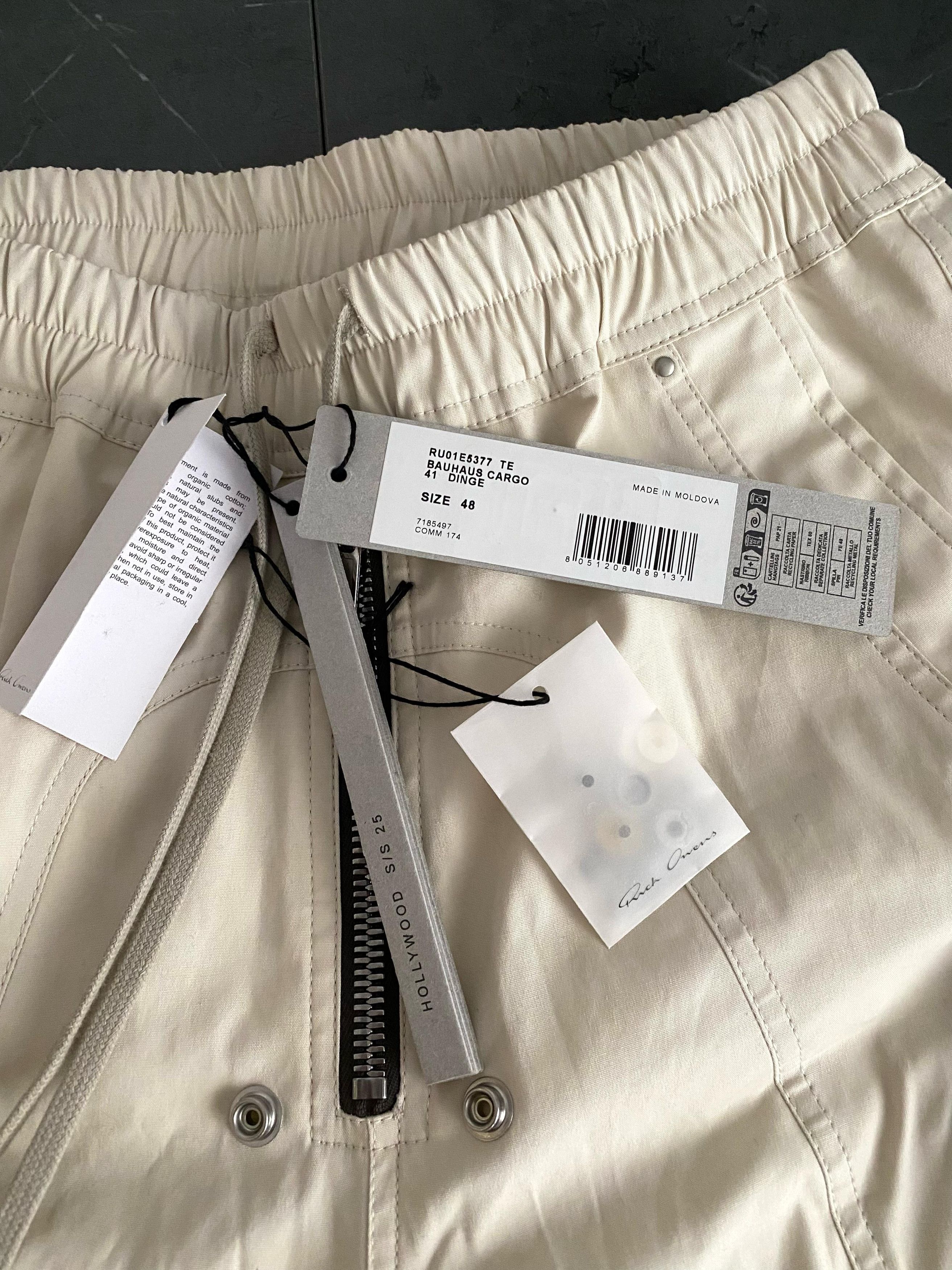 Rick Owens Rick Owens White Bauhaus Cargo Size US 32 / EU 48 - 5 Thumbnail