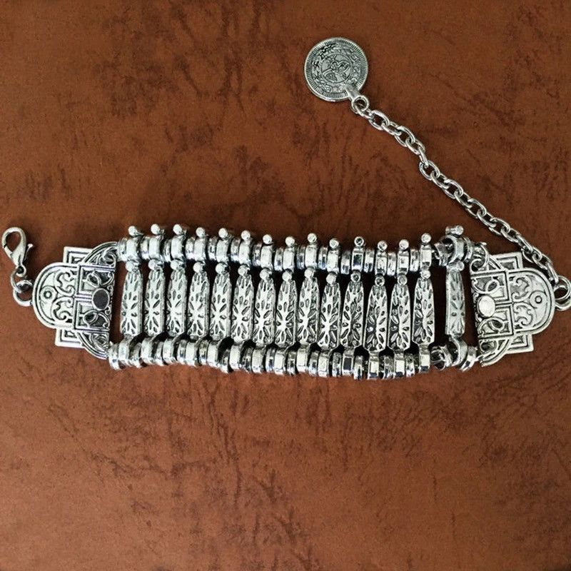 Jewelry × Sterling Silver Boho Multilayer Adjustable Bracelet Size ONE SIZE - 4 Thumbnail