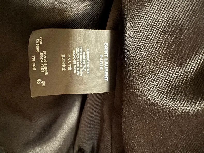 Saint Laurent Paris Saint Laurent Wool Biker Jacket-2505 Size US M / EU 48-50 / 2 - 4 Thumbnail