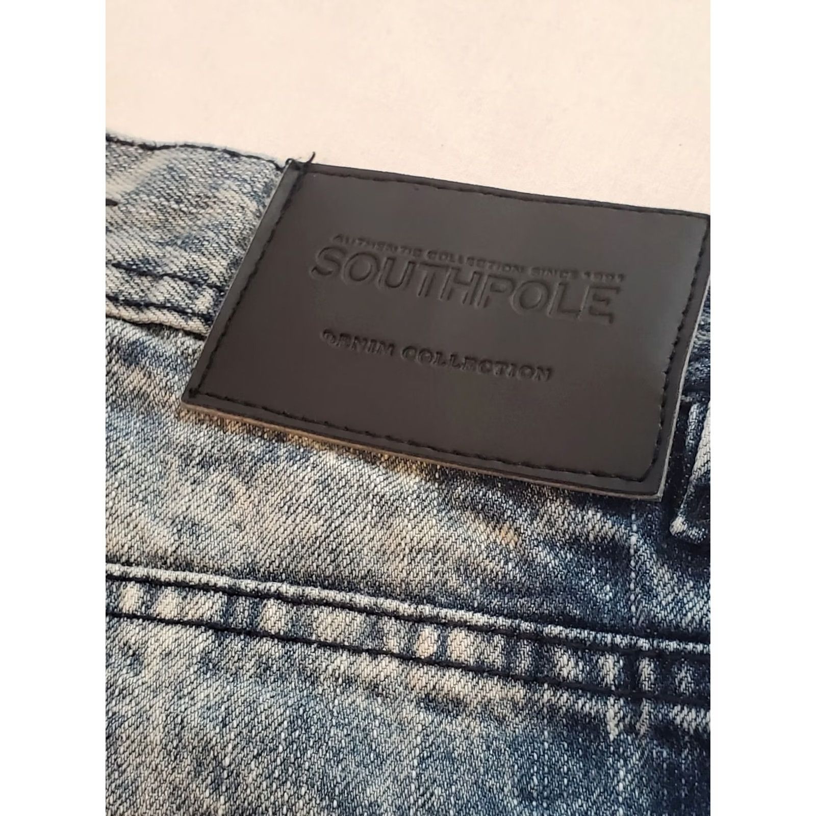 Southpole VINTAGE South Pole Denim Cut off Shorts Sz 32/14 Acid Washed Distressed Blue Womens Size 36" / US 14 / IT 50 - 5 Thumbnail