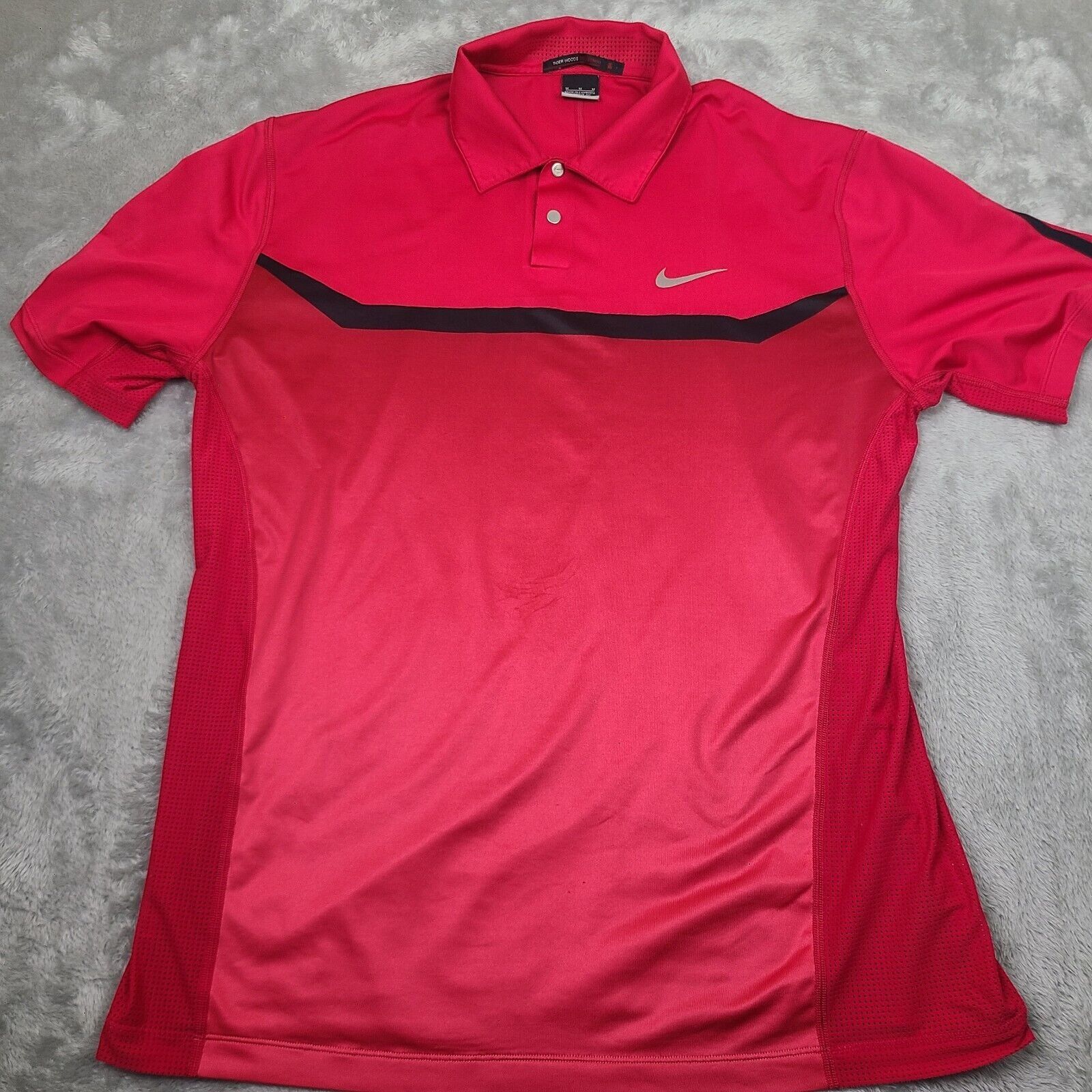 Nike Nike Tiger Woods Collection Men's Red Snap Button Performanc Size US M / EU 48-50 / 2 - 1 Thumbnail