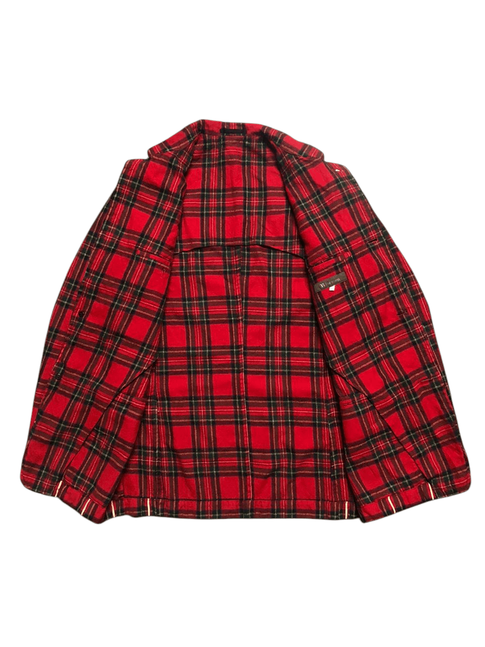 Yohji Yamamoto Vintage Yohji Yamamoto Y's For Men Wool Red Plaid Jacket Size US M / EU 48-50 / 2 - 4 Thumbnail