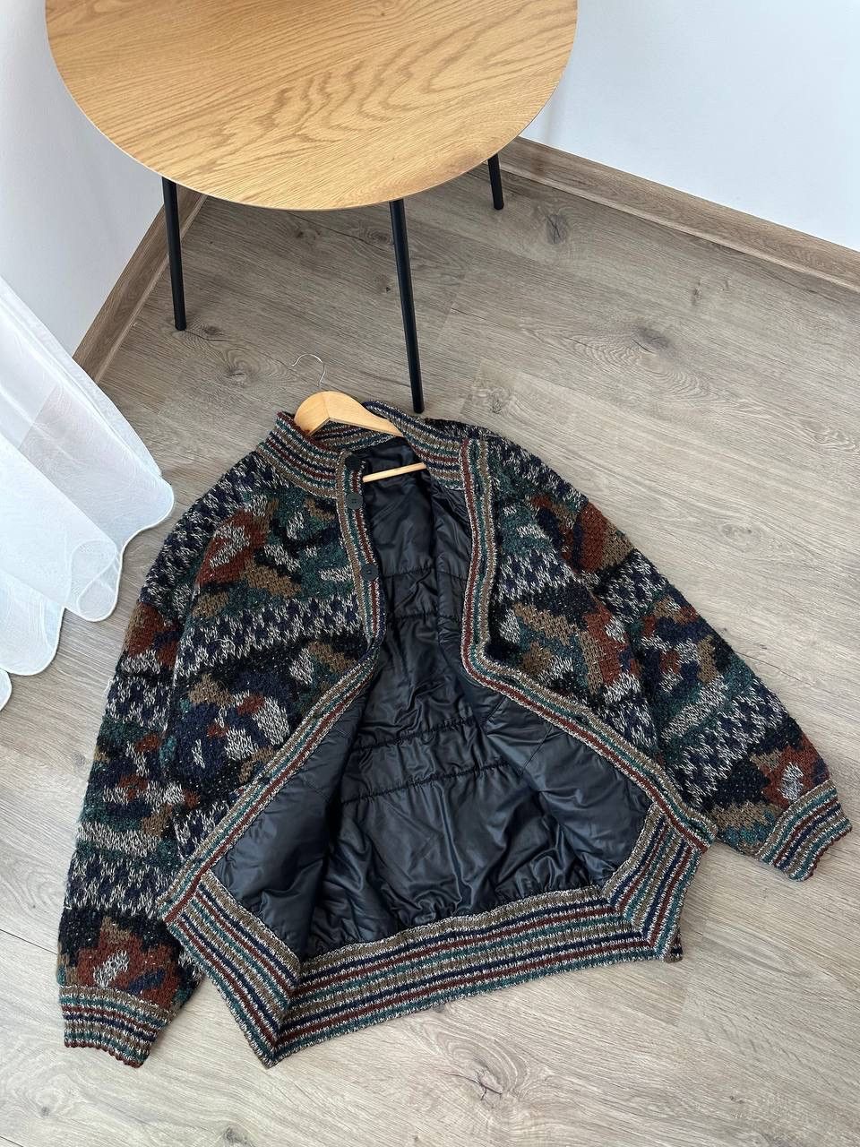 Japanese Brand × Missoni × Vintage Vintage Japanese Missoni Wool Bomber Two-Way Jacket Size US L / EU 52-54 / 3 - 15 Thumbnail