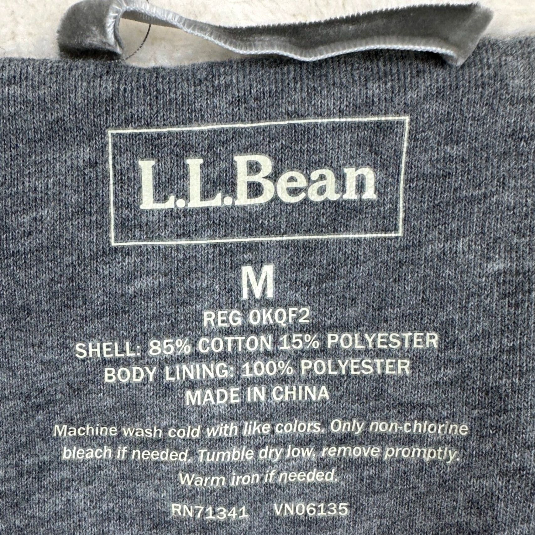 Vintage L.L. Bean Vest Womens Medium Gray Full Zip Faux Fur Lining Sleeveless Outdoor Heather Pocket Size M / US 6-8 / IT 42-44 - 4 Thumbnail