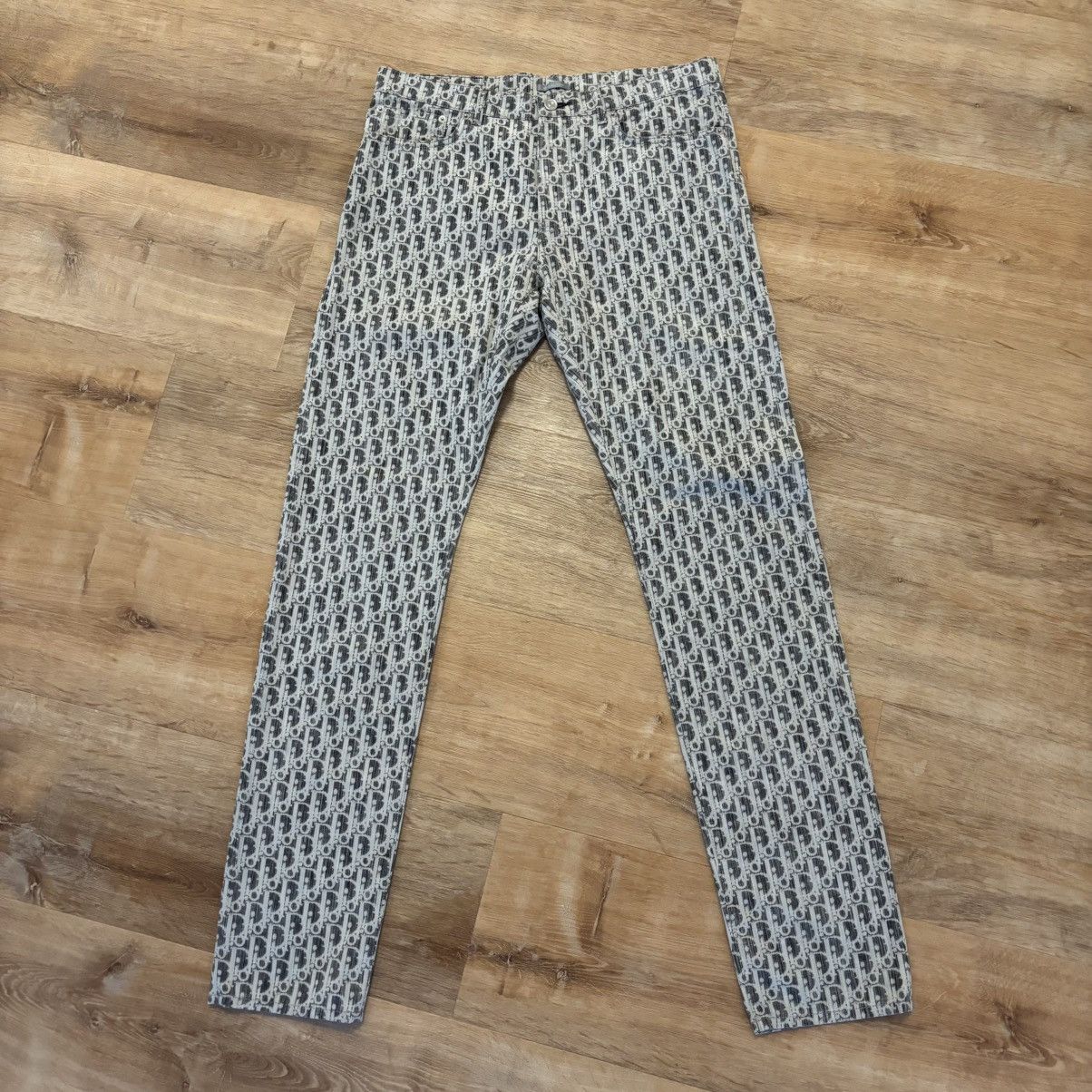 Dior Dior Black Oblique logo Jeans Size 32 Size US 32 / EU 48 - 1 Thumbnail