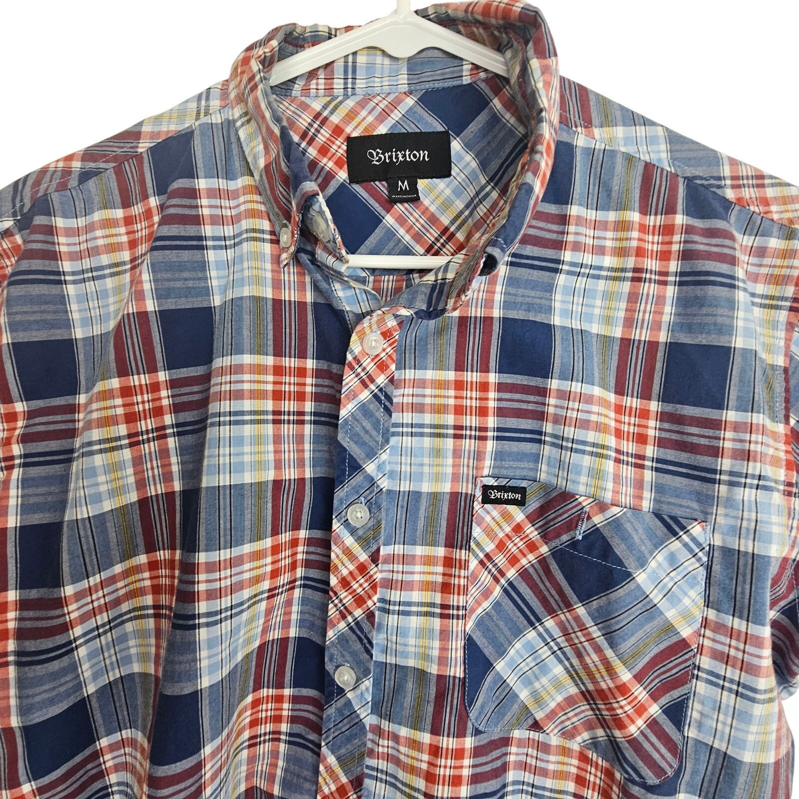 Brixton Brixton Mens Plaid Button Shirt M Plaid Preppy Grunge Skater Size US M / EU 48-50 / 2 - 2 Thumbnail