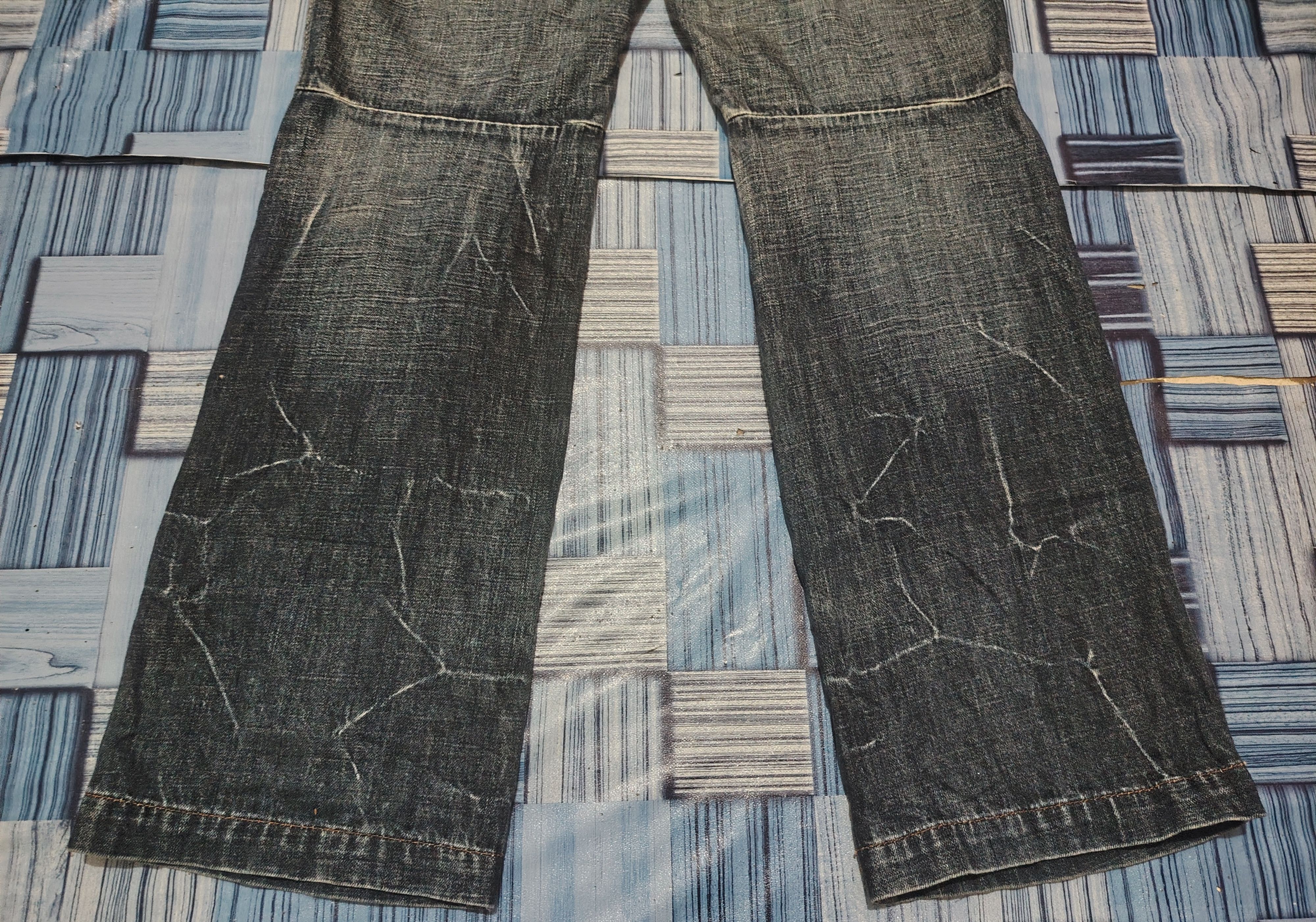 Marithe + Francois Girbaud Japanese Marithe Francois Girbaud Baggy Style Flare Jeans Size US 35 - 19 Thumbnail