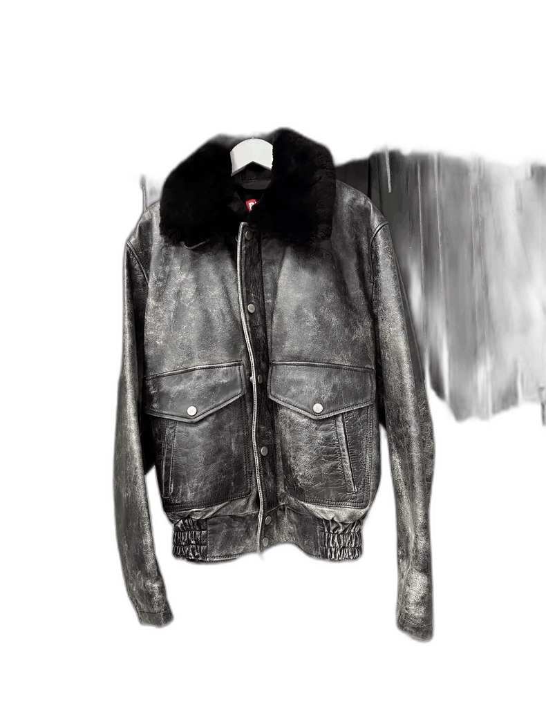 Diesel Vintage Boxy Leather Jacket by Diesel Size US L / EU 52-54 / 3 - 1 Thumbnail