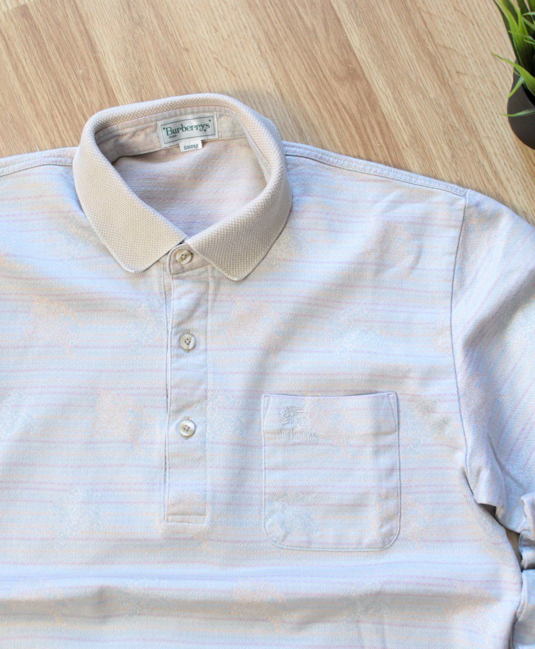 Burberry 🔥 90s Burberrys Rare Monogram Polo Long Sleeve Shirt Rugby Size US S / EU 44-46 / 1 - 7 Thumbnail