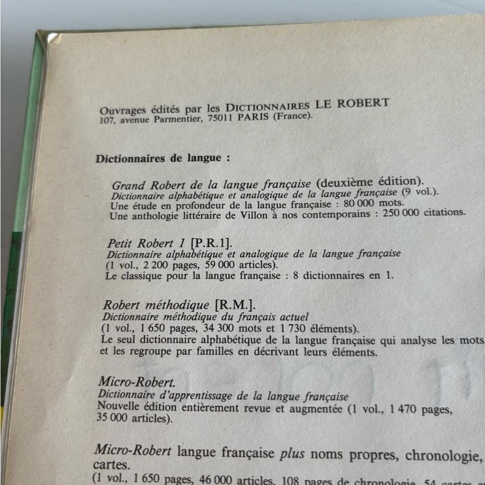 Designer Vintage Le Petit Robert pour Enfants (1988 Edition) Size ONE SIZE - 9 Thumbnail