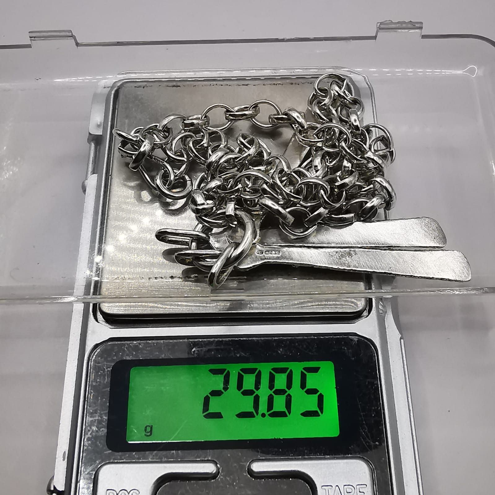 Sterling Silver Vintage Jewelry Chain,925 Sterling Silver,Signed 29,85g Size ONE SIZE - 8 Thumbnail