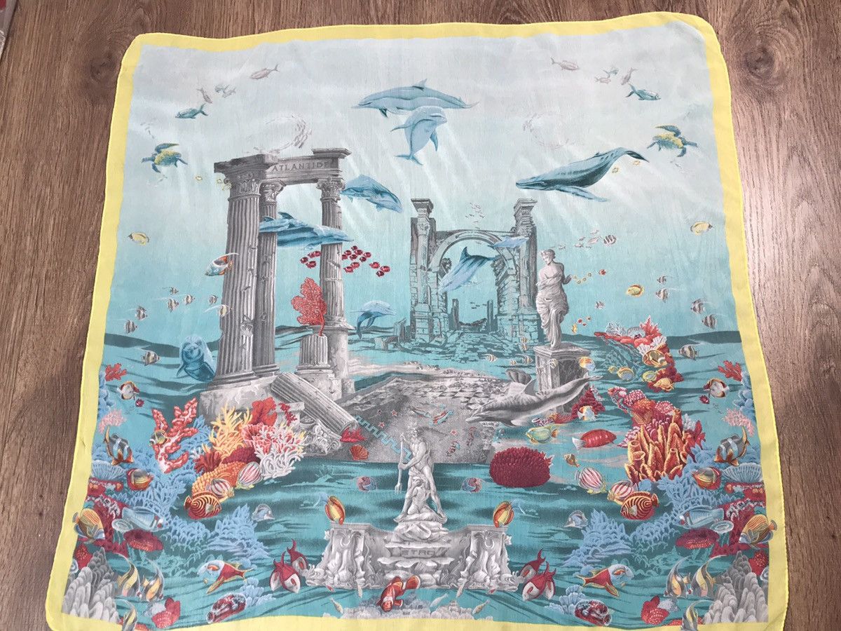 Etro × Vintage Etro Atlantide Very Rare Vintage Silk Scarf Italy Size ONE SIZE - 8 Thumbnail