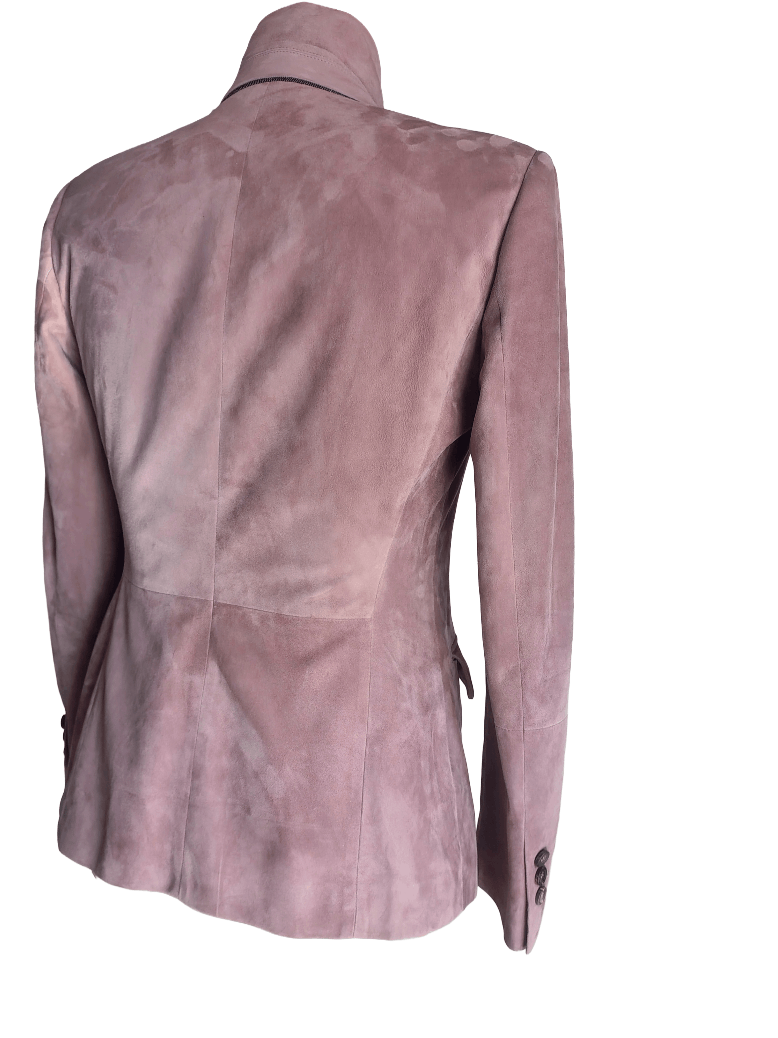 Brunello Cucinelli Brunello Cucinelli Suede Leather Blazer Jacket IT 42 Size M / US 6-8 / IT 42-44 - 4 Thumbnail