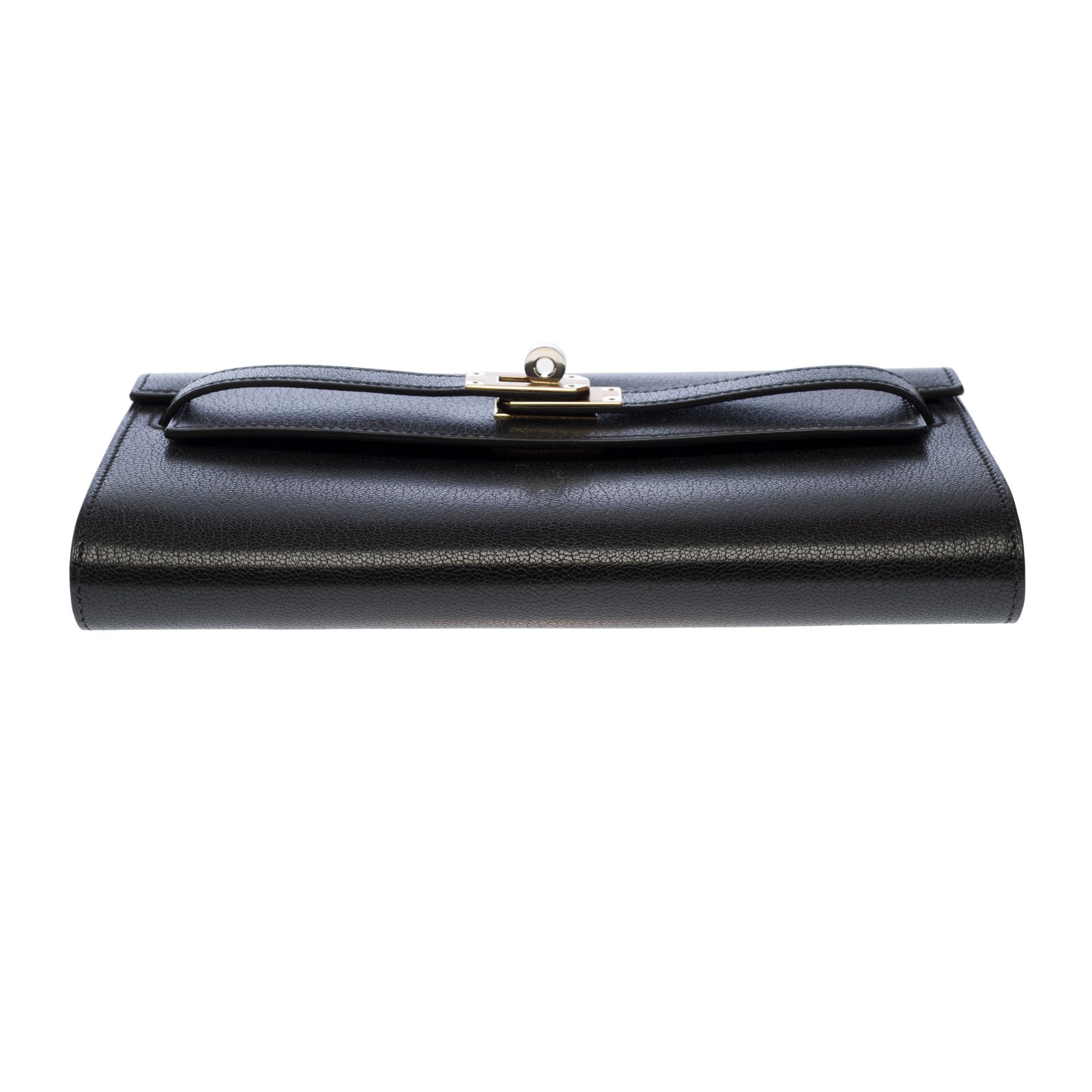 Hermes HERMES Kelly to go in Black Leather Size ONE SIZE - 10 Thumbnail