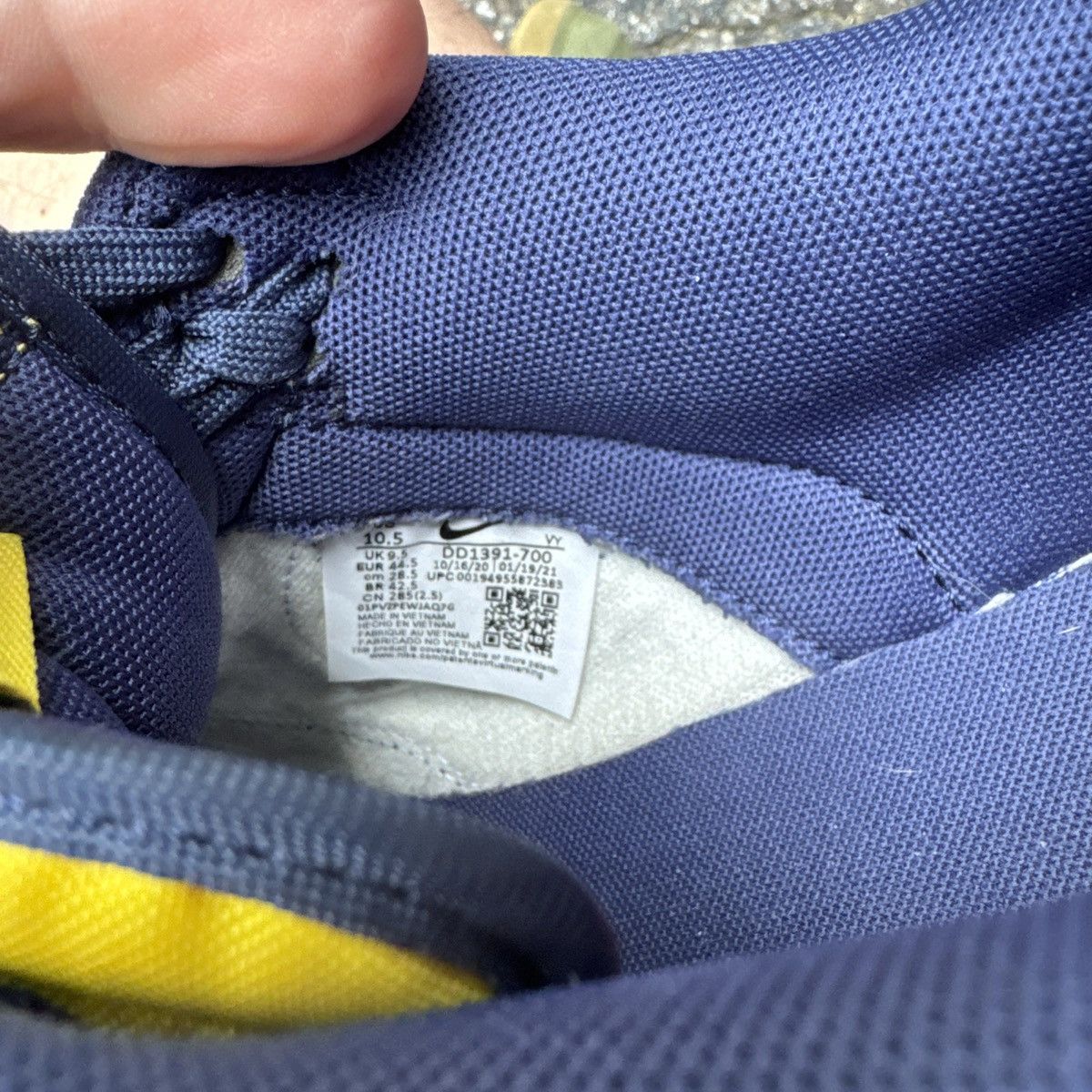 Nike Nike Dunk Low Michigan Size US 10.5 / EU 43-44 - 7 Thumbnail