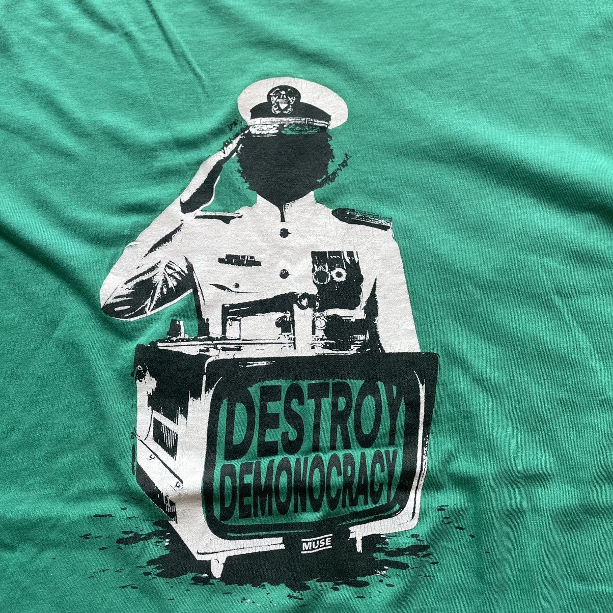 Band Tees × Vintage 🔥🔥Vintage Y2K Muse Destroy Demonocracy Assassin Promo Tee Size US L / EU 52-54 / 3 - 2 Thumbnail