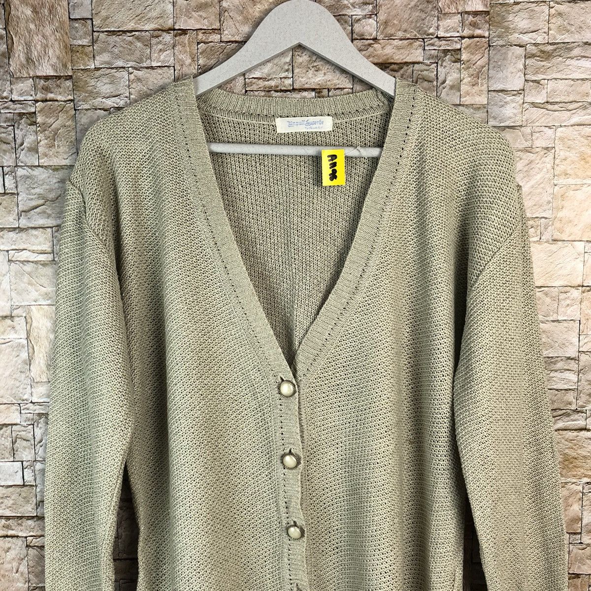 Japanese Brand Inputt Superfee Cream Cardigan Knitwear #A1198 Size US M / EU 48-50 / 2 - 5 Thumbnail
