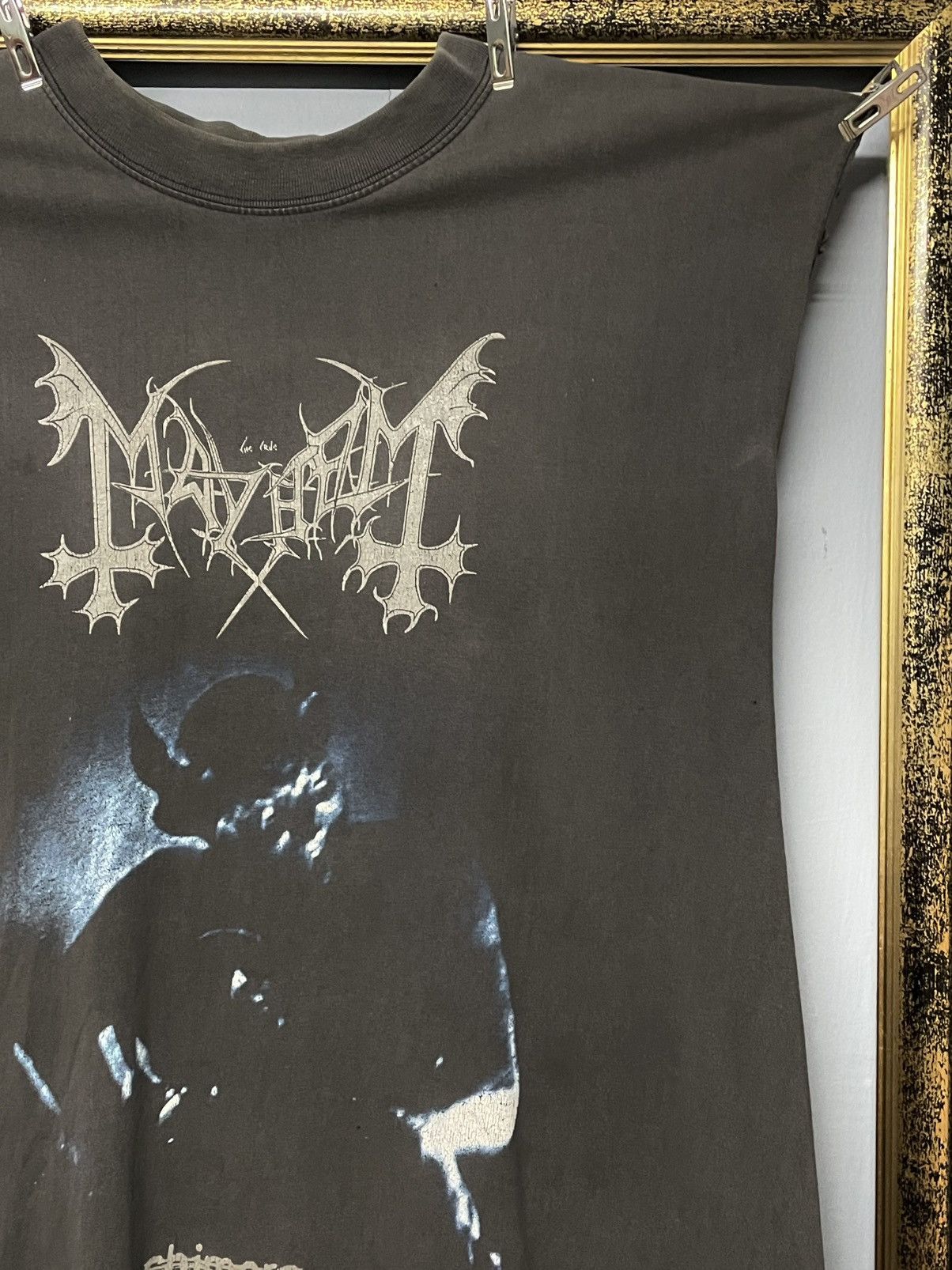 Vintage Vintage Original Band Tees Mayhem Chimera Sunfaded Sleeveles Size US XL / EU 56 / 4 - 4 Thumbnail