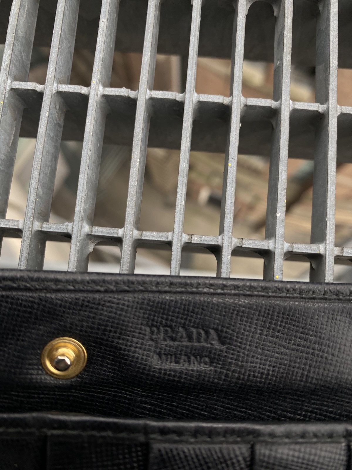 Prada Prada Metal Logo Leather Wallet Size ONE SIZE - 5 Thumbnail