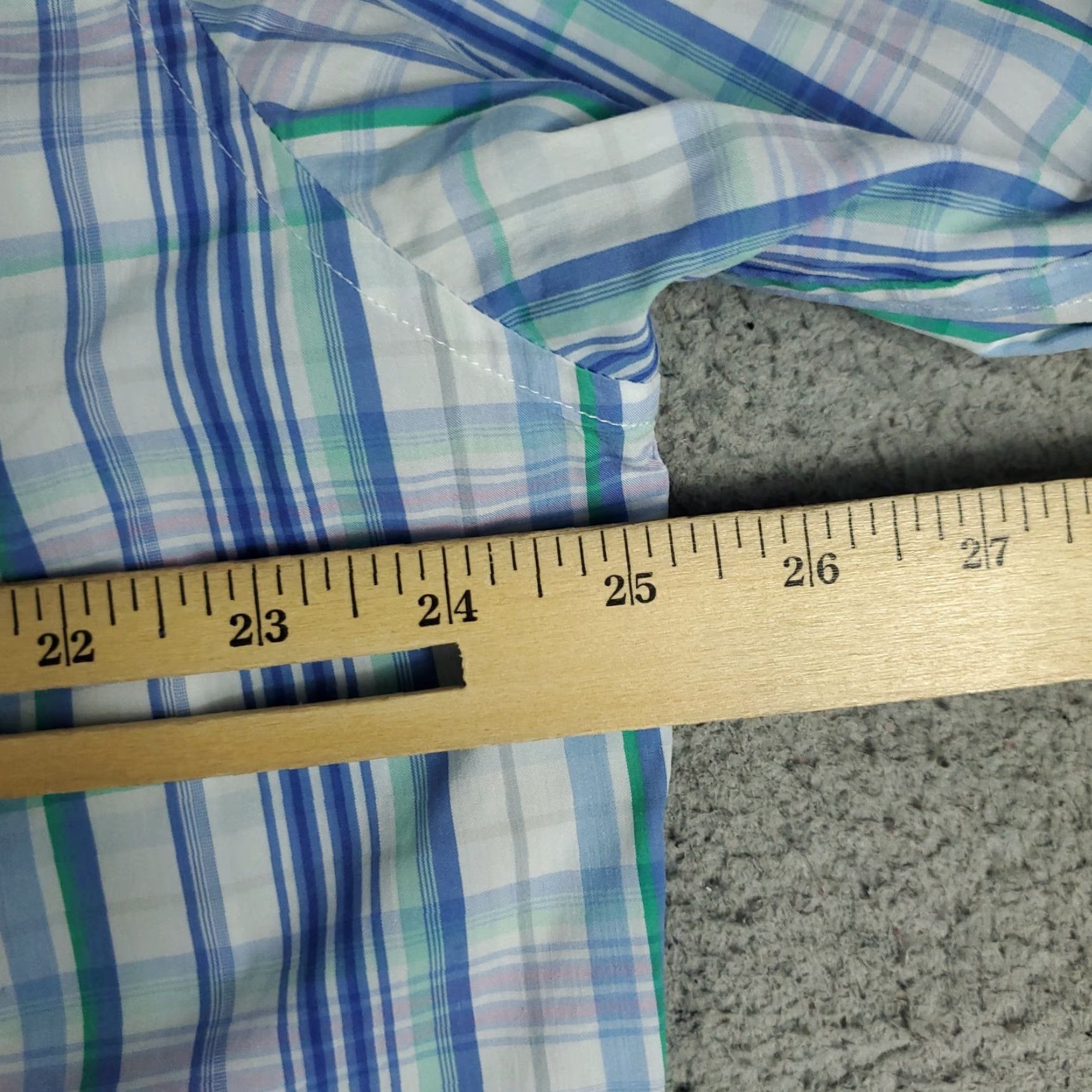 johnnie-O Johnnie-O Shirt Mens XL Blue Plaid Button-Up Long Sleeve American Classic Size US XL / EU 56 / 4 - 5 Thumbnail