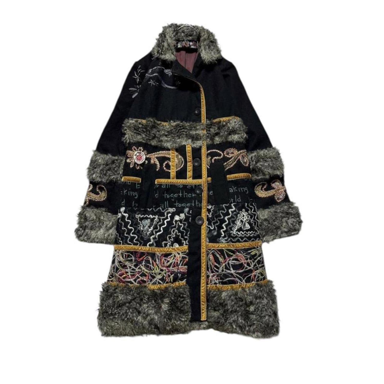 Desigual Desigual 2009 collection wool boho penny lane coat Size S / US 4 / IT 40 - 1 Thumbnail