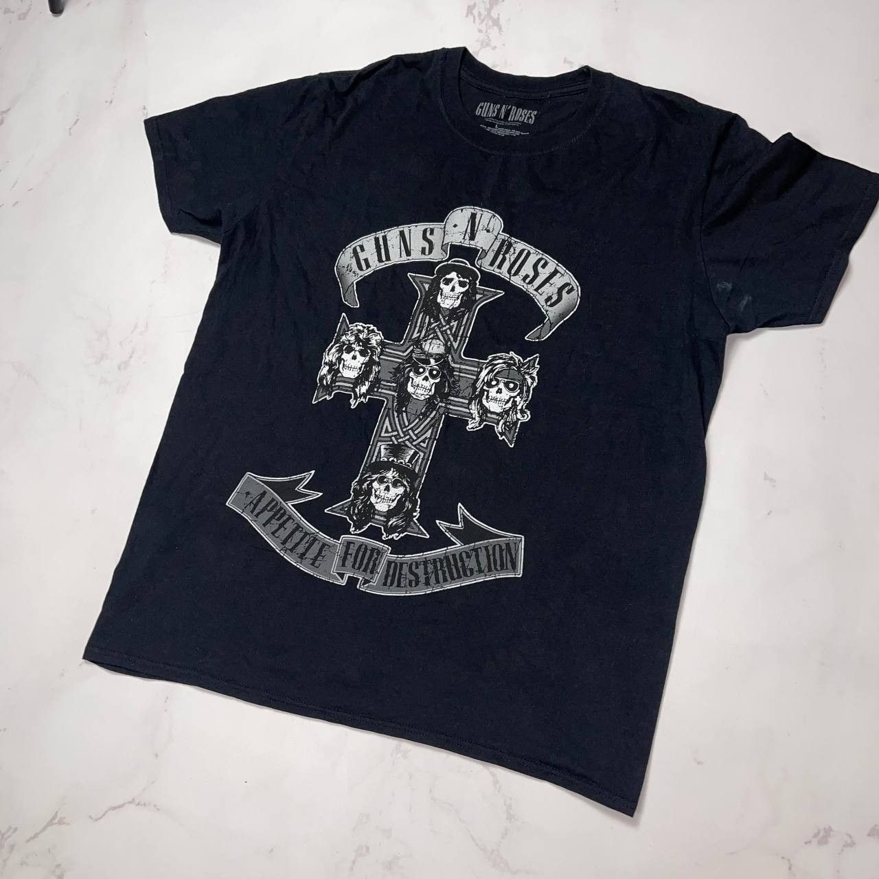 Vintage Guns N Roses Appetite For Destruction Cross Classic Rock L Size US L / EU 52-54 / 3 - 2 Thumbnail