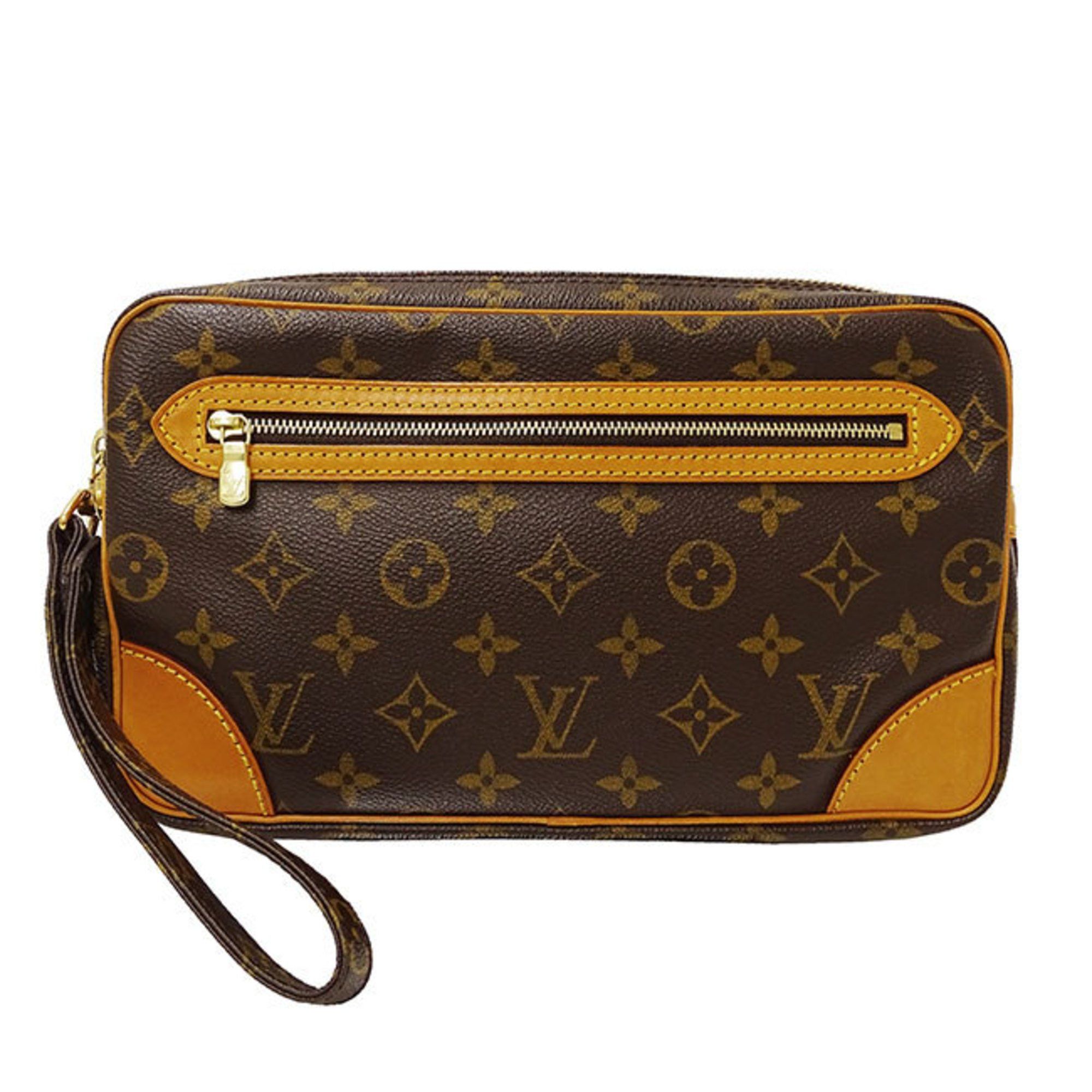 Louis Vuitton Louis Vuitton Bag Men's Clutch Second Monogram Canvas Marly Dragonne GM Brown M51825 Size ONE SIZE - 1 Thumbnail