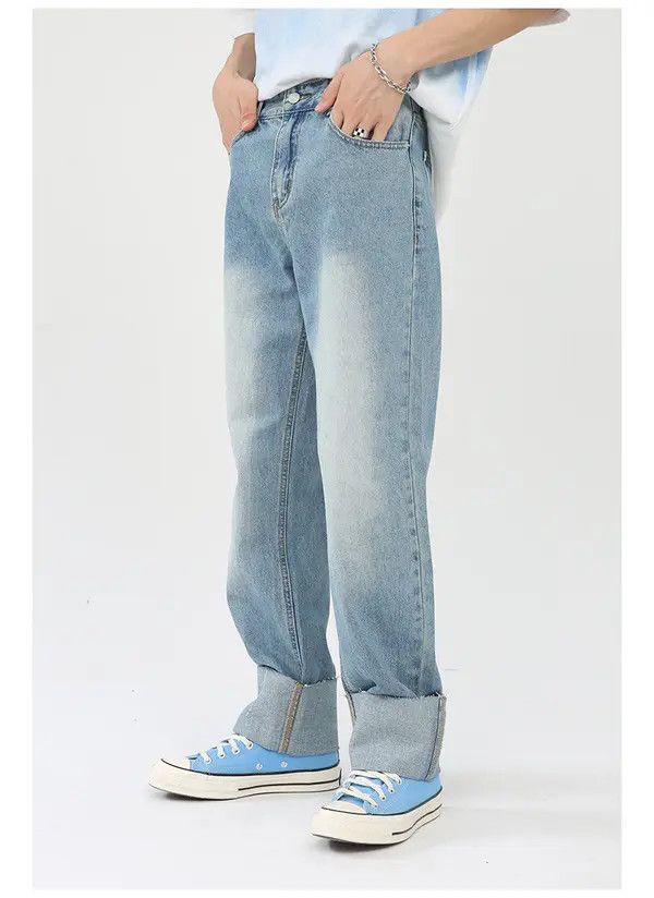 Japanese Brand Japanese style straight-leg personality denim trousers Size US 32 / EU 48 - 3 Thumbnail