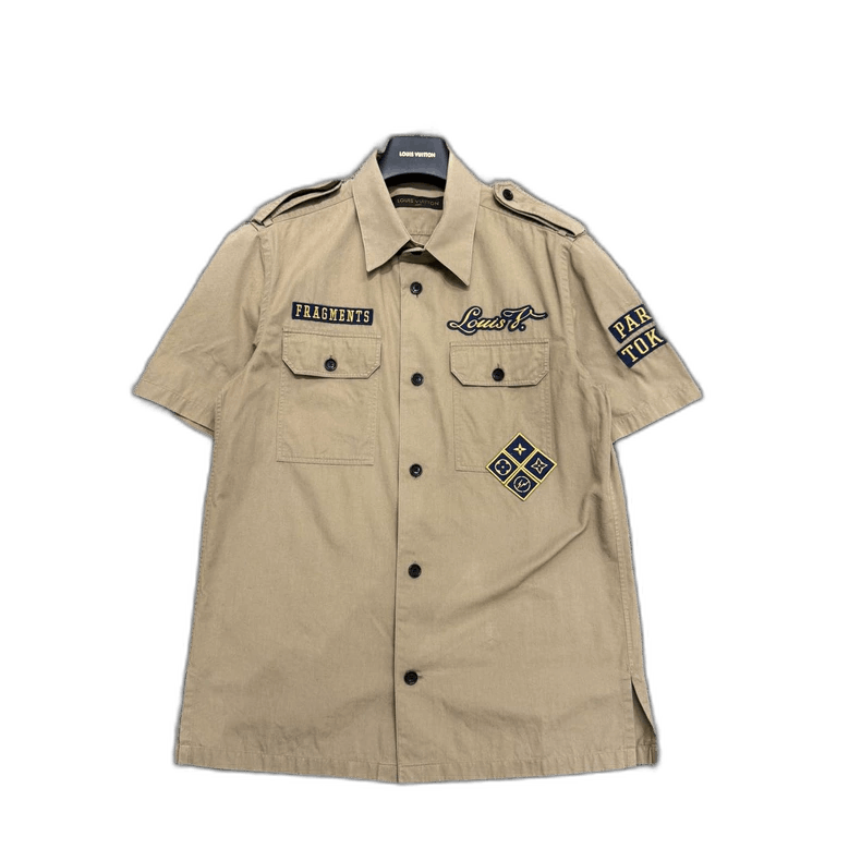 Louis Vuitton Louis Vuitton Fragments Short Sleeve Shirt-yf Size US S / EU 44-46 / 1 - 1 Thumbnail