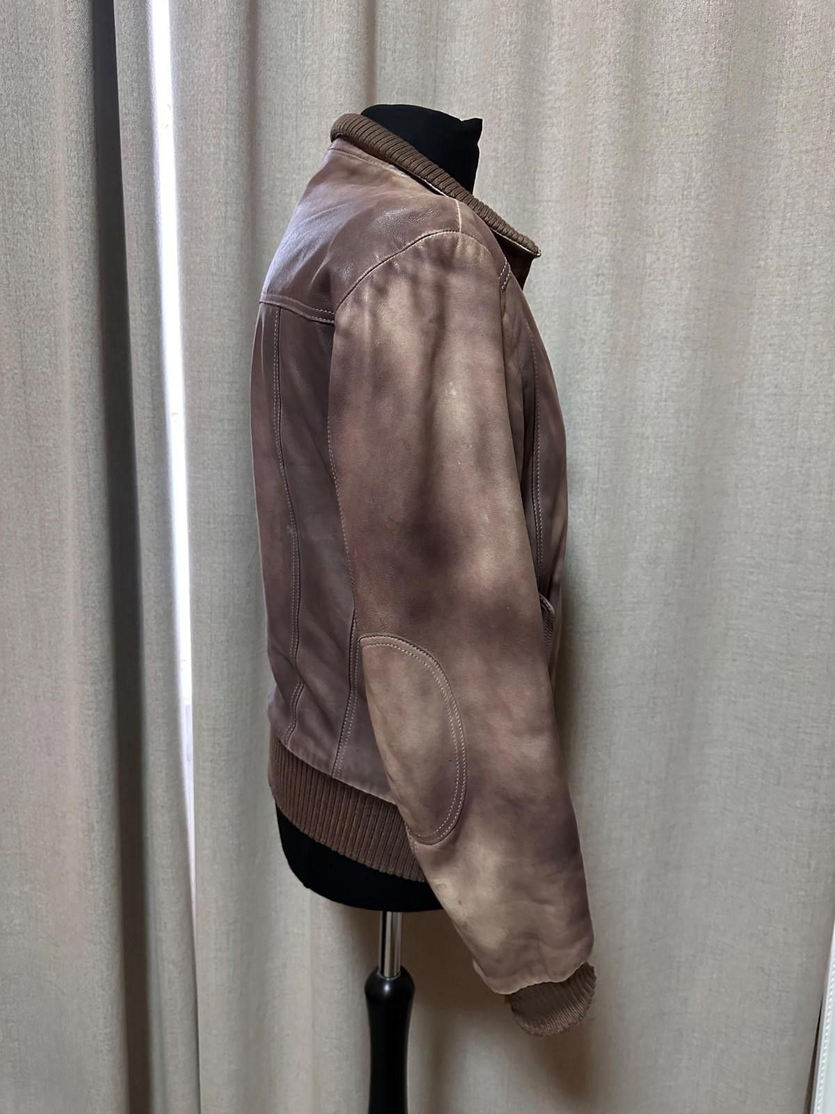 Gimo's Gimo’s GMS-75 Mens Leather Jacket Italian Luxury Brown Sz L Size US L / EU 52-54 / 3 - 6 Thumbnail