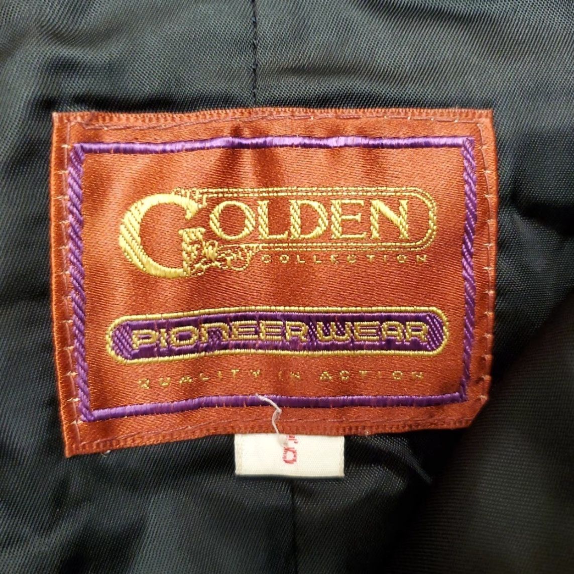 Vintage VINTAGE Pioneer Wear leather skirt Women 6 Black Midi A-Line Zipper Retro Cowboy Golden Collection Made in USA Women Skirt Leather Vintage Size 28" / US 6 / IT 42 - 3 Thumbnail
