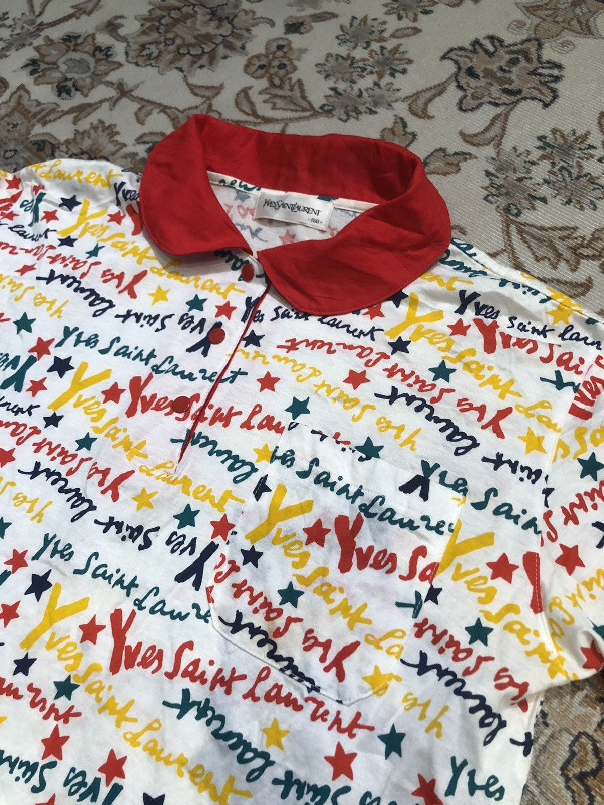 Yves Saint Laurent YVES SAINT LAUREN FULL PRINT POLO TEES Size US XS / EU 42 / 0 - 4 Thumbnail