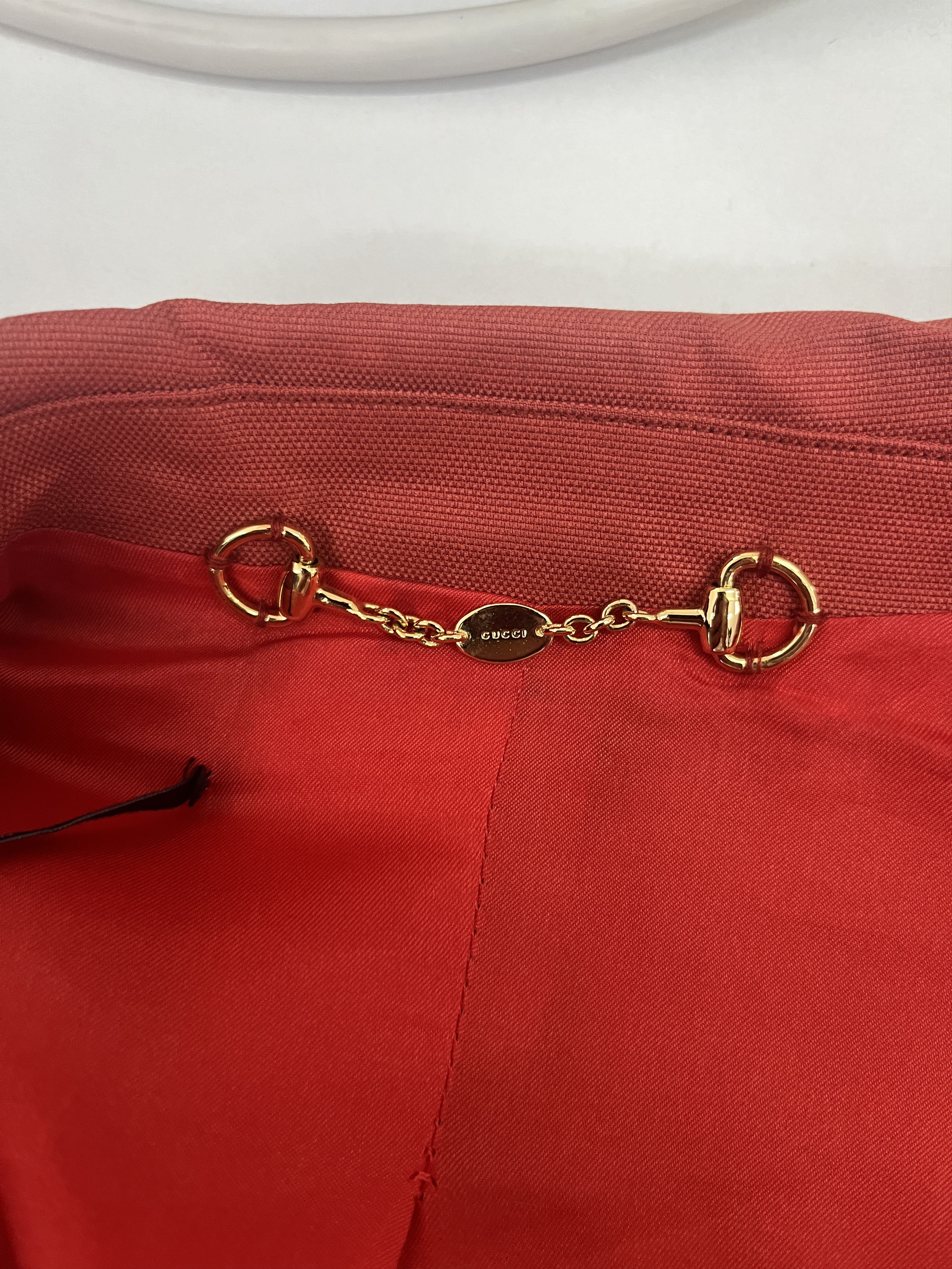 Gucci Orange Jacket With Gold Buttons Size XS / US 0-2 / IT 36-38 - 5 Thumbnail