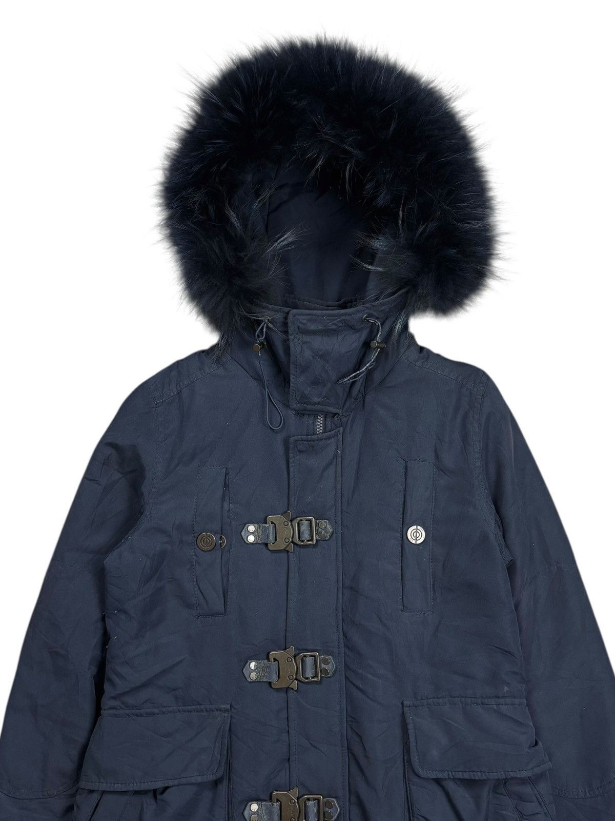GOA 2000s SLY - Buckle Apocalypse Style Fur Hoodie Jacket Size US M / EU 48-50 / 2 - 4 Thumbnail