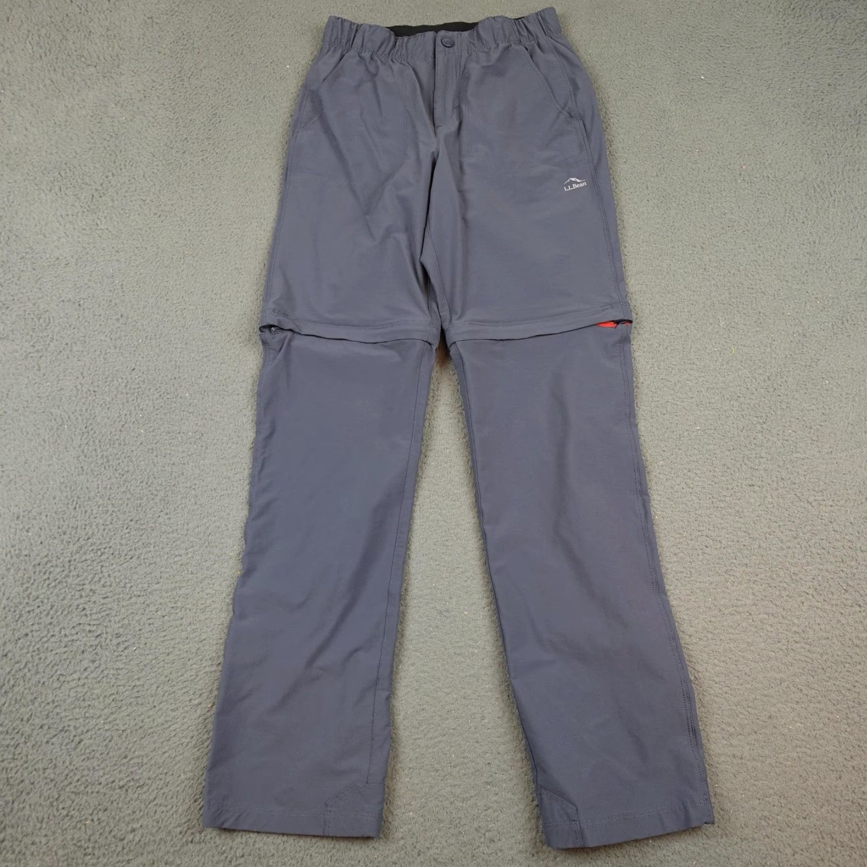 Vintage L.L.Bean Cresta Pants Womens 14 Gray Convertible Zip Off Hiking Quick Dry Nylon Pants Size 36" / US 14 / IT 50 - 2 Thumbnail