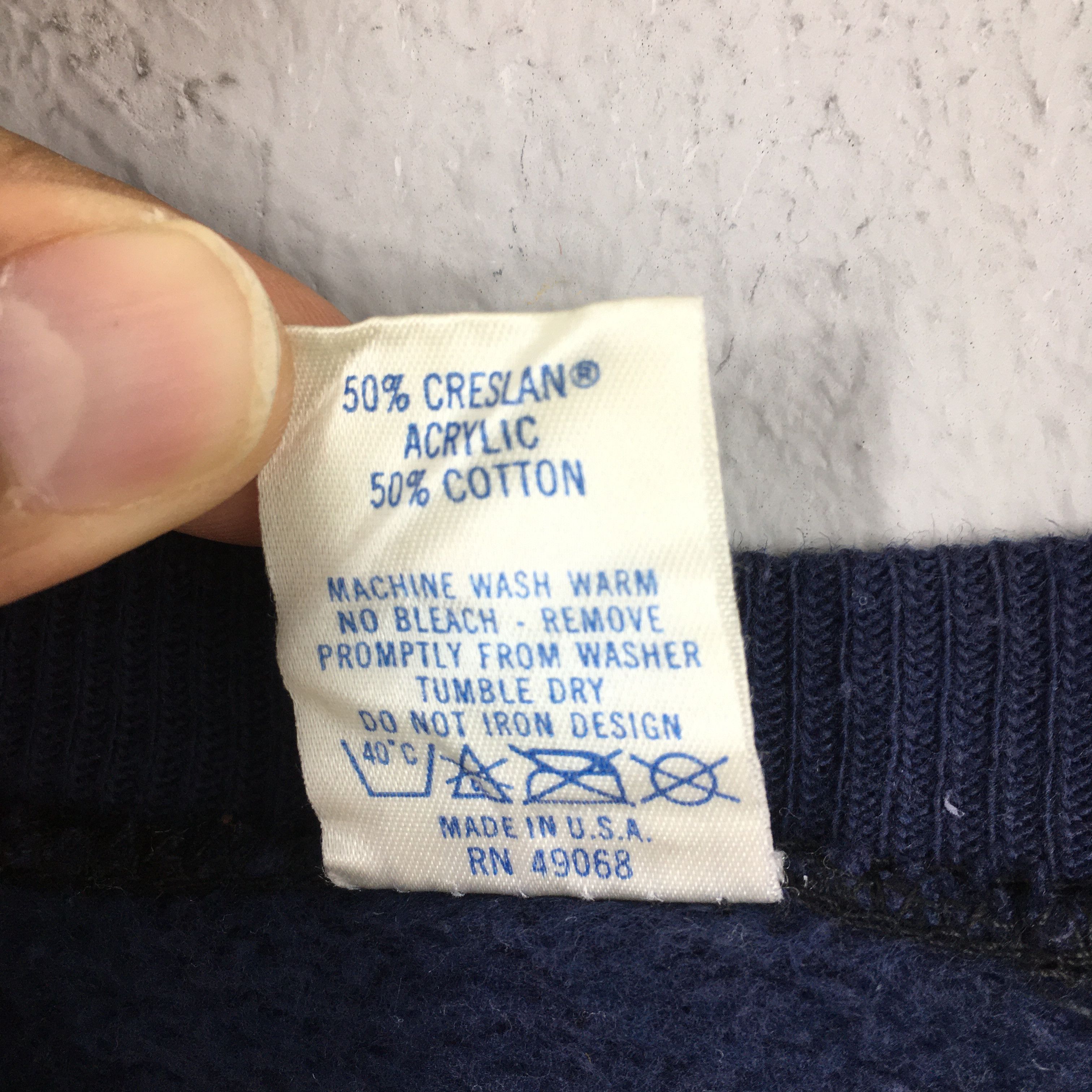 Soffe Vintage United States Navy Blue Sweatshirt Large Size US L / EU 52-54 / 3 - 6 Thumbnail