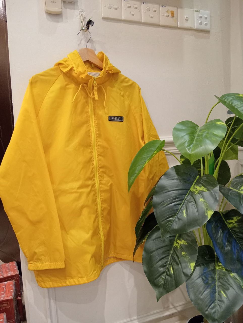 Yohji Yamamoto SACSNY Y'SACCS YOHJI YAMAMOTO WINDBREALER JACKET - YELLOW Size US XL / EU 56 / 4 - 1 Thumbnail