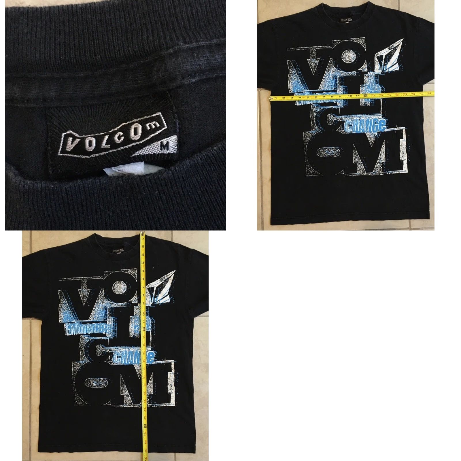 Quiksilver VINTAGE Volcom T-Shirt Mens M Black 90s Grunge Beach Surf Boardriding Quiksilver Ocean Pacific Hurley Billabong USA Y2K Style Graphic Tee Size US M / EU 48-50 / 2 - 8 Thumbnail