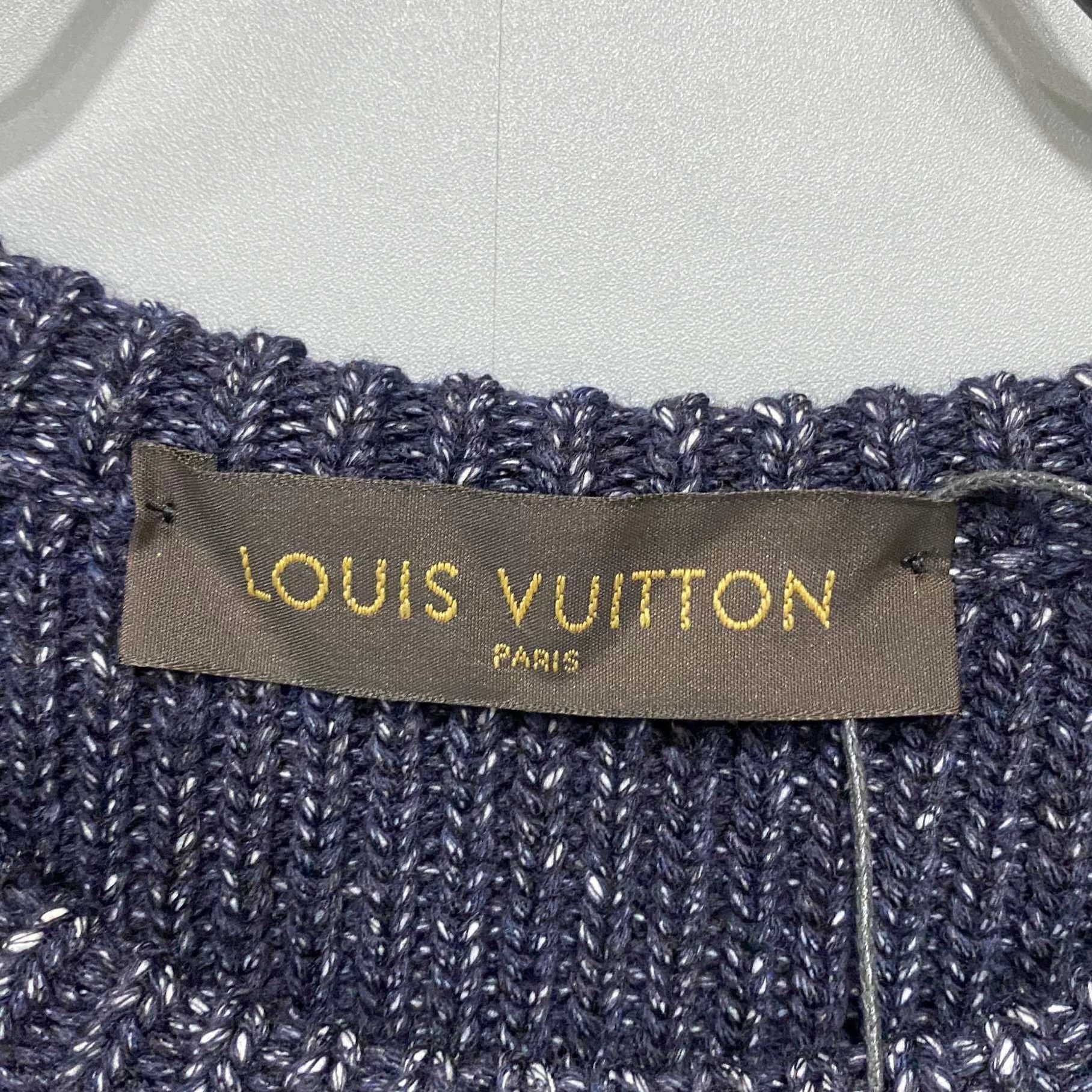 Louis Vuitton LV embroidered logo sleeve patch knit sweater size M Size M / US 6-8 / IT 42-44 - 5 Thumbnail