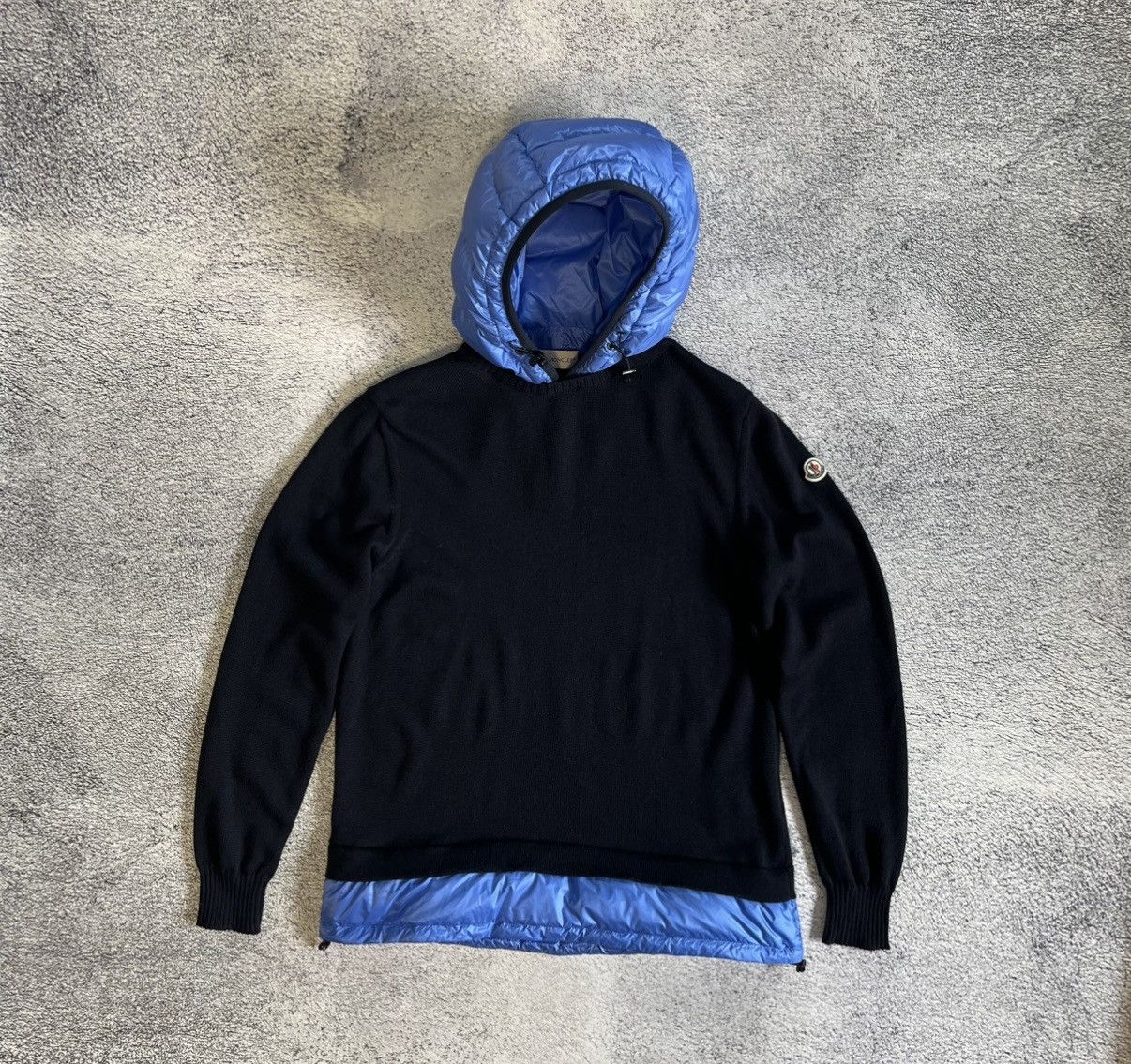 Moncler Moncler Maglione Tricot Girocollo Hybrid Knit Hoodie Sweater Size US L / EU 52-54 / 3 - 18 Thumbnail